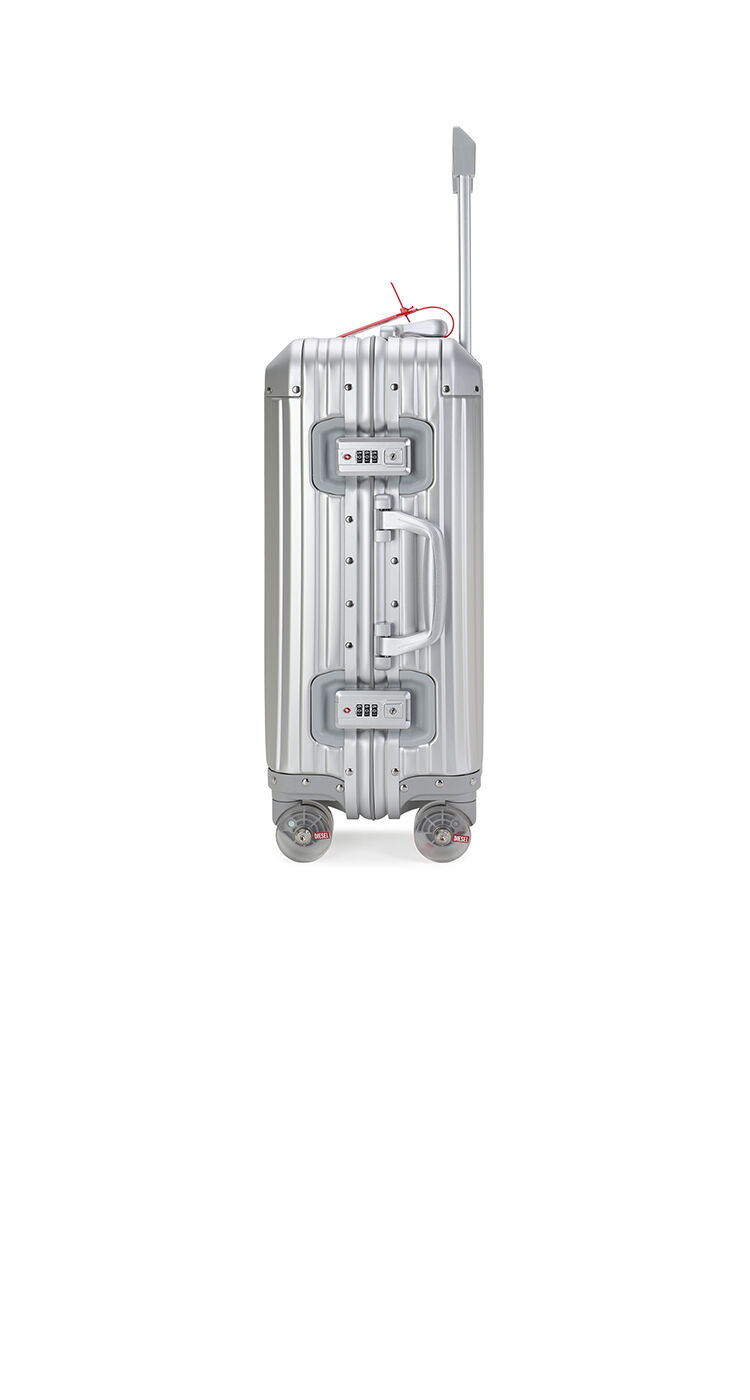 Aluminum suitcase size S