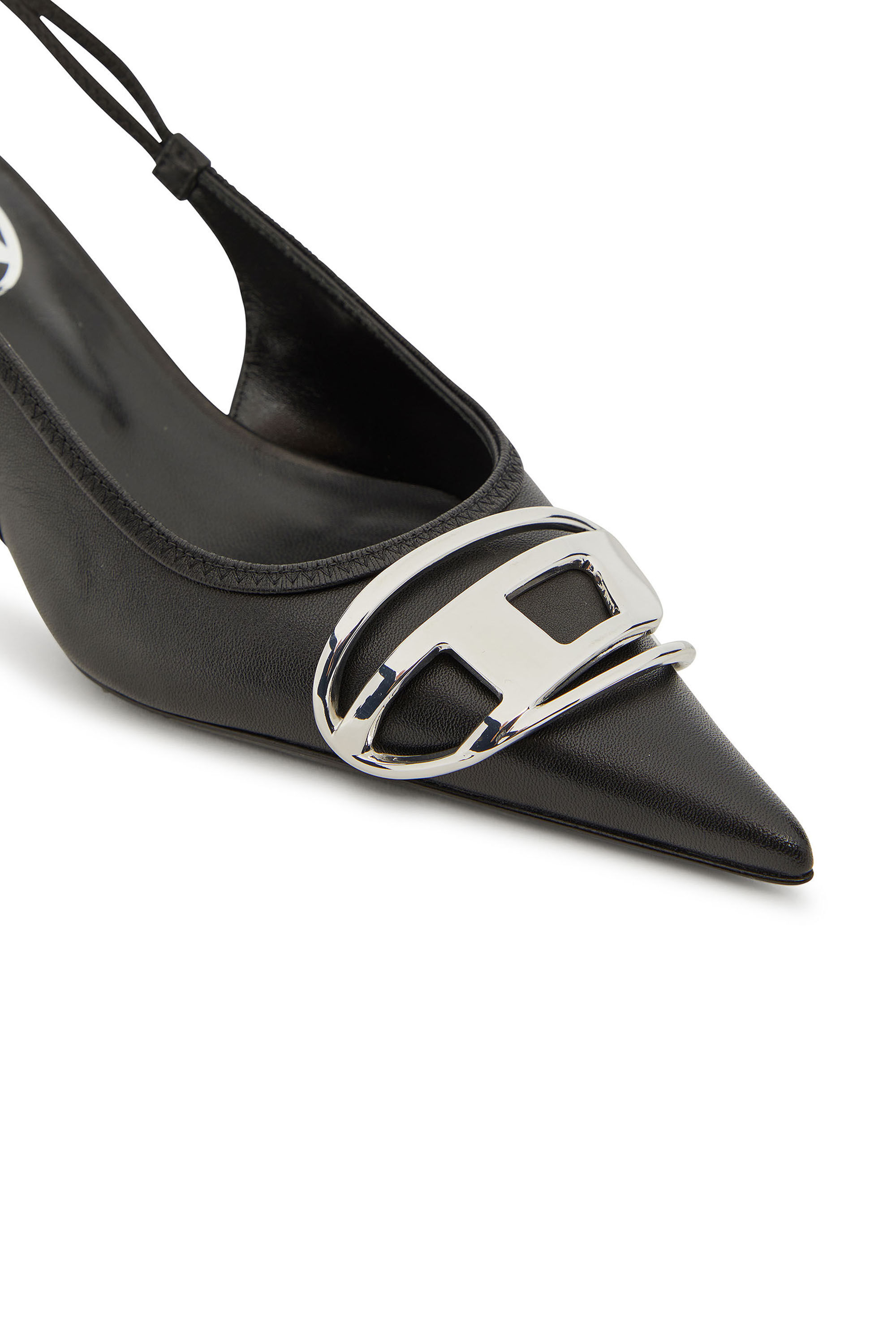 Diesel - D-VENUS SB 40, Woman's Slingback pumps in nappa leather in Black - 5