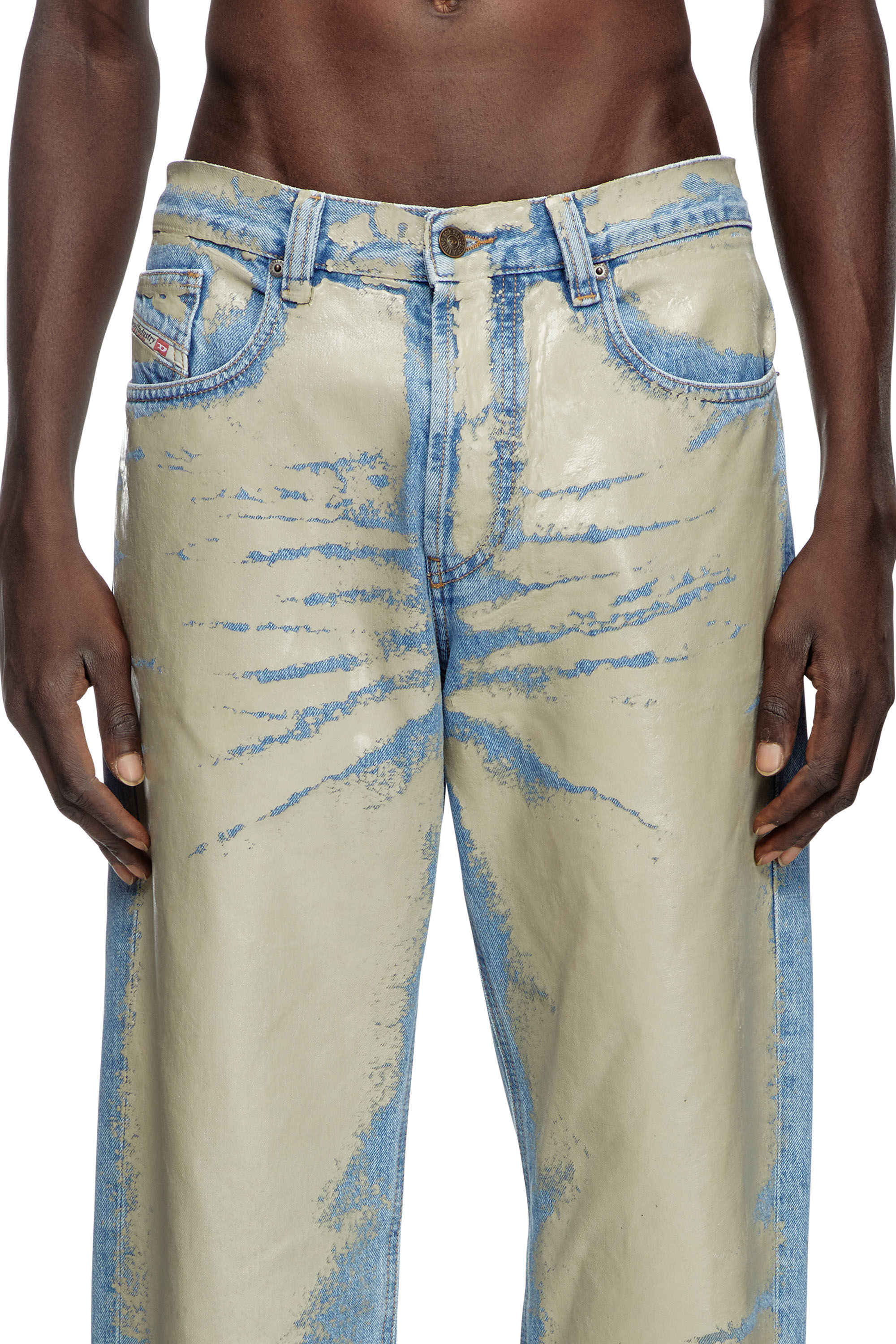 Diesel - Man Straight Jeans 2010 D-Macs 007AL, Light Brown - Image 5