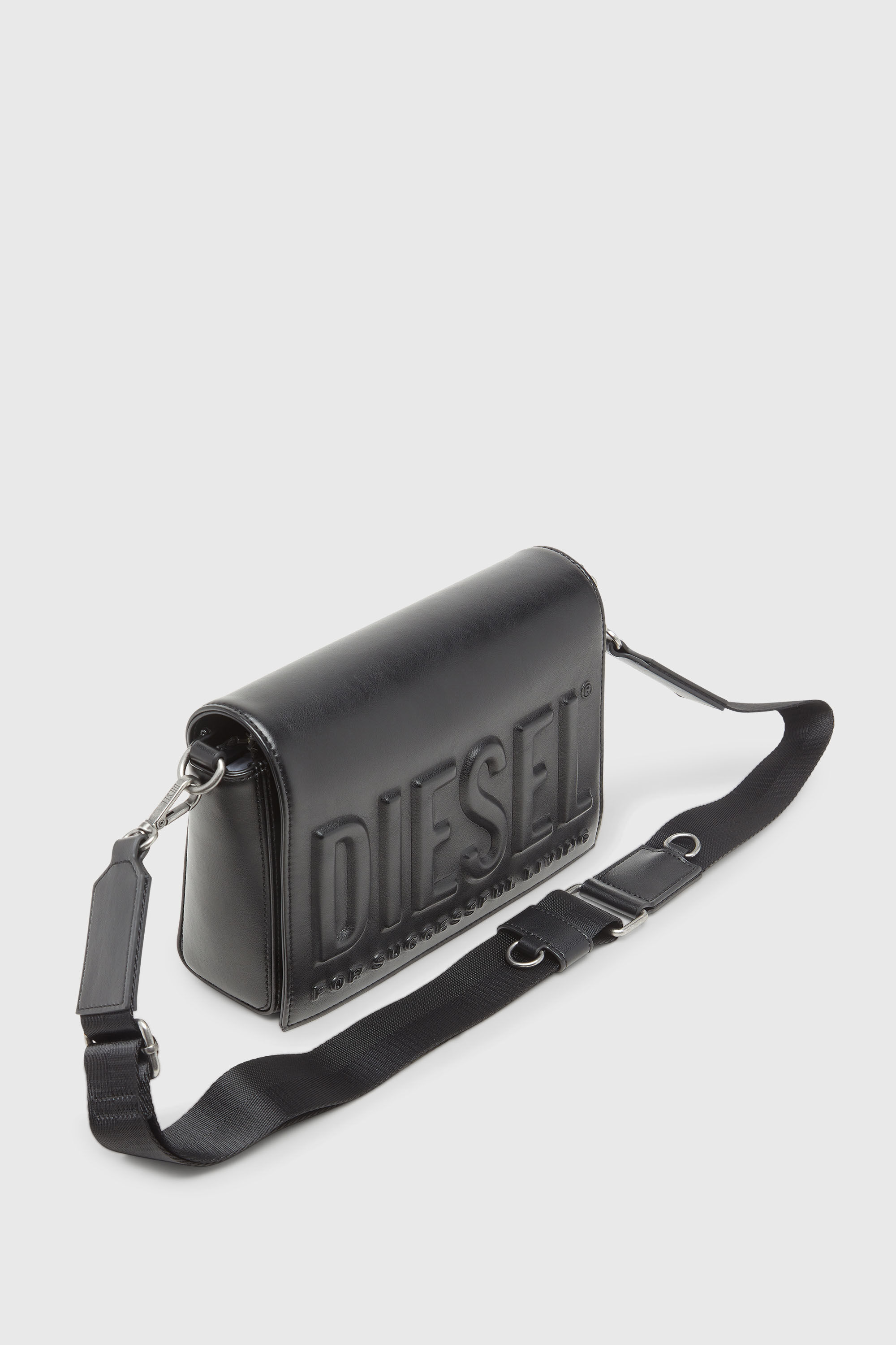 Diesel - DSL 3D CAMERA BAG X, Unisex's Dsl 3D - Camera bag with embossed logo in Black - 5
