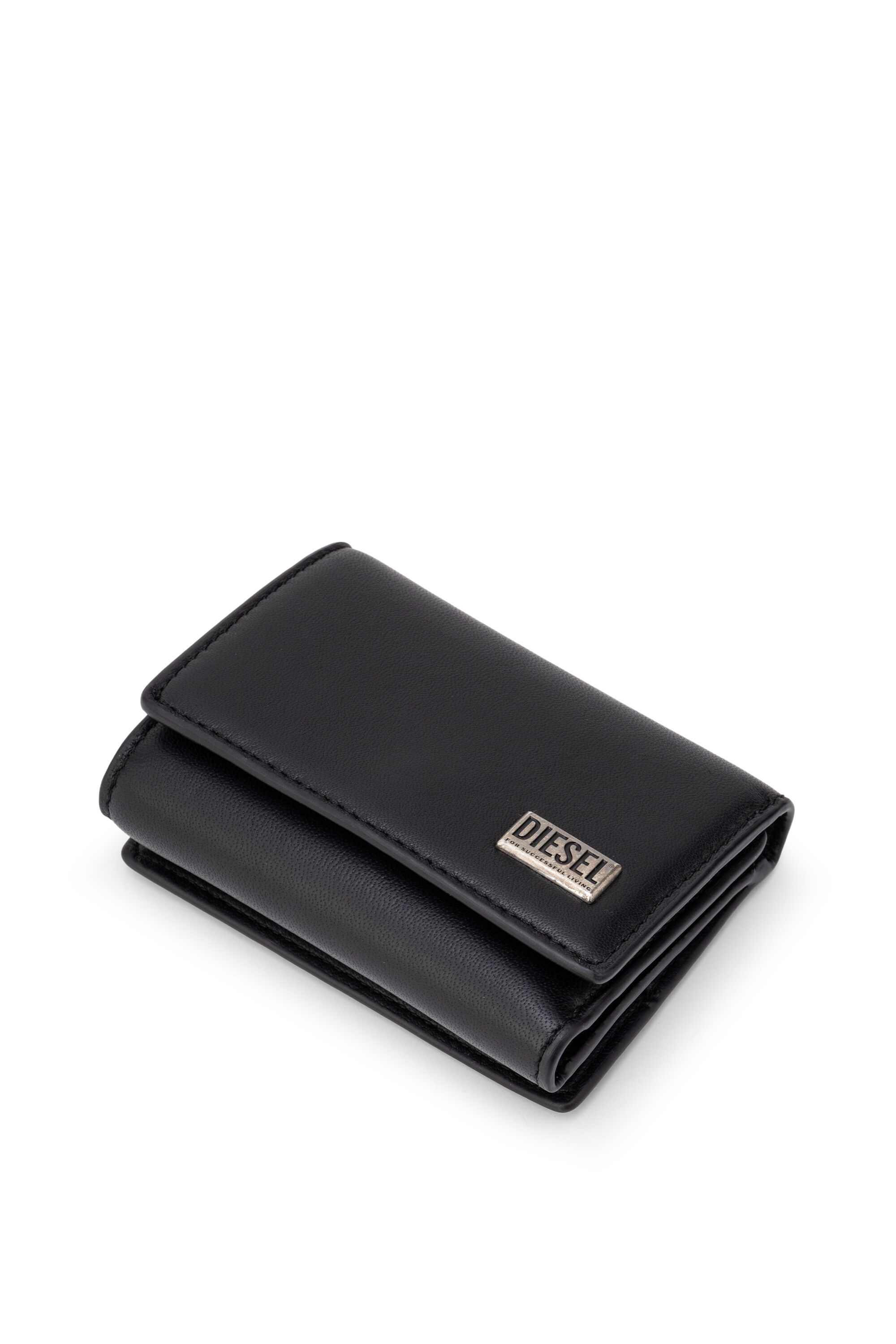 Diesel - BISCOTTO BI FOLD COIN S 3D, Man's Bi-fold wallet in semi gloss leather in null - 4