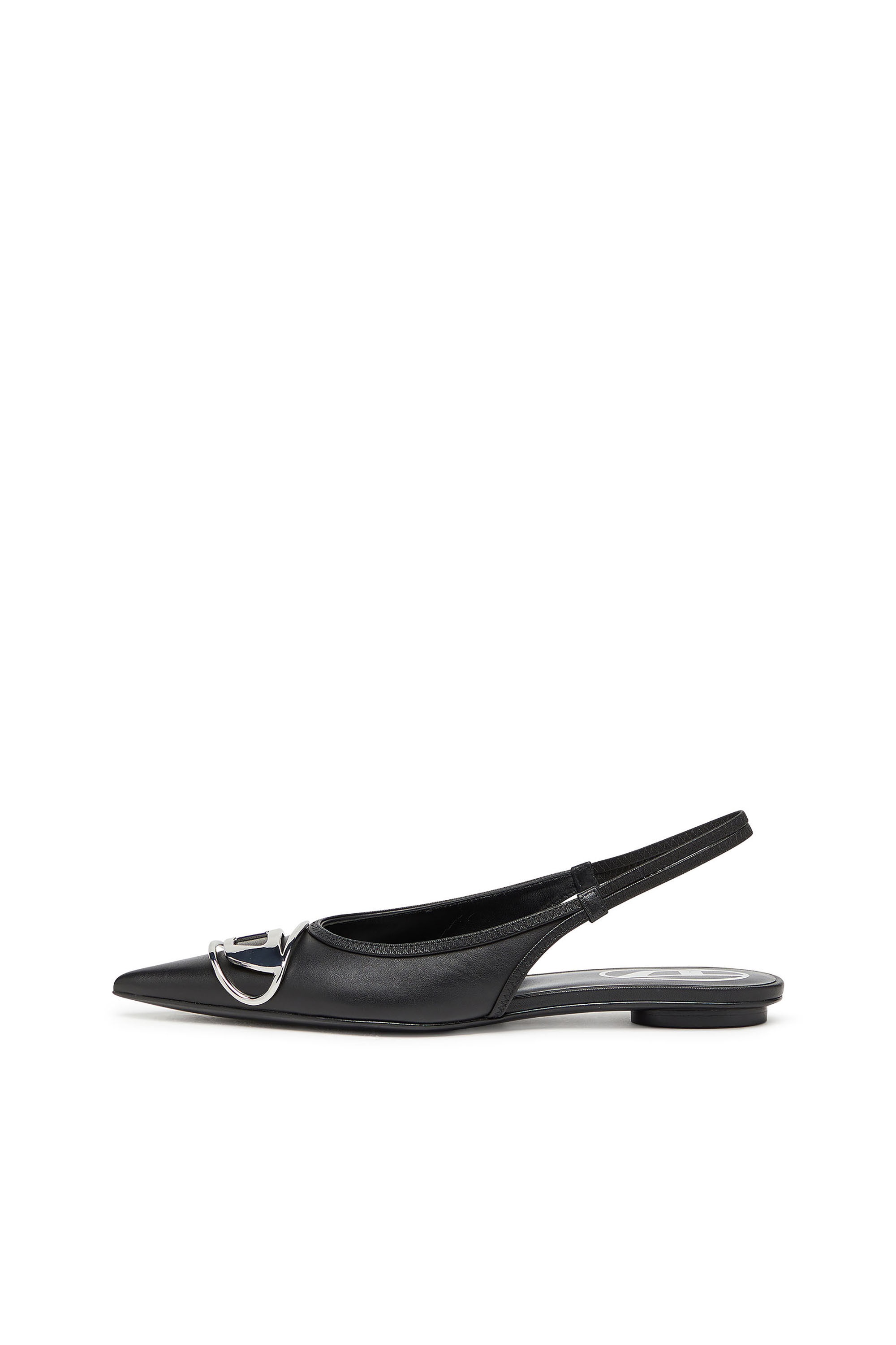 Diesel - D-VENUS SB BAL, Woman's Slingback flats in nappa leather in Black - 6