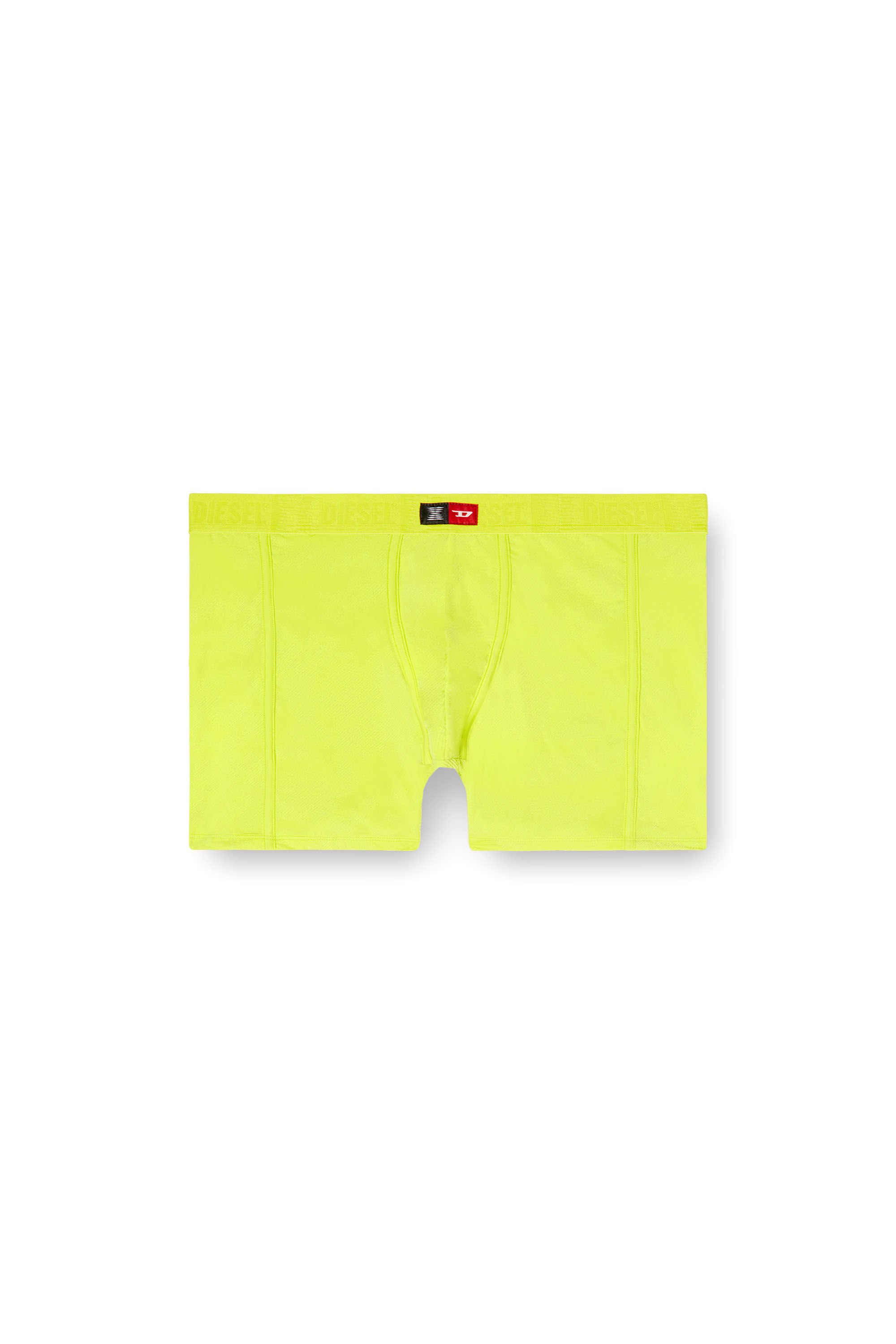 Diesel - FLOCKED-BOXER-BRIEFS, Man's Flocked microfibre boxer briefs in Green Fluo - 2