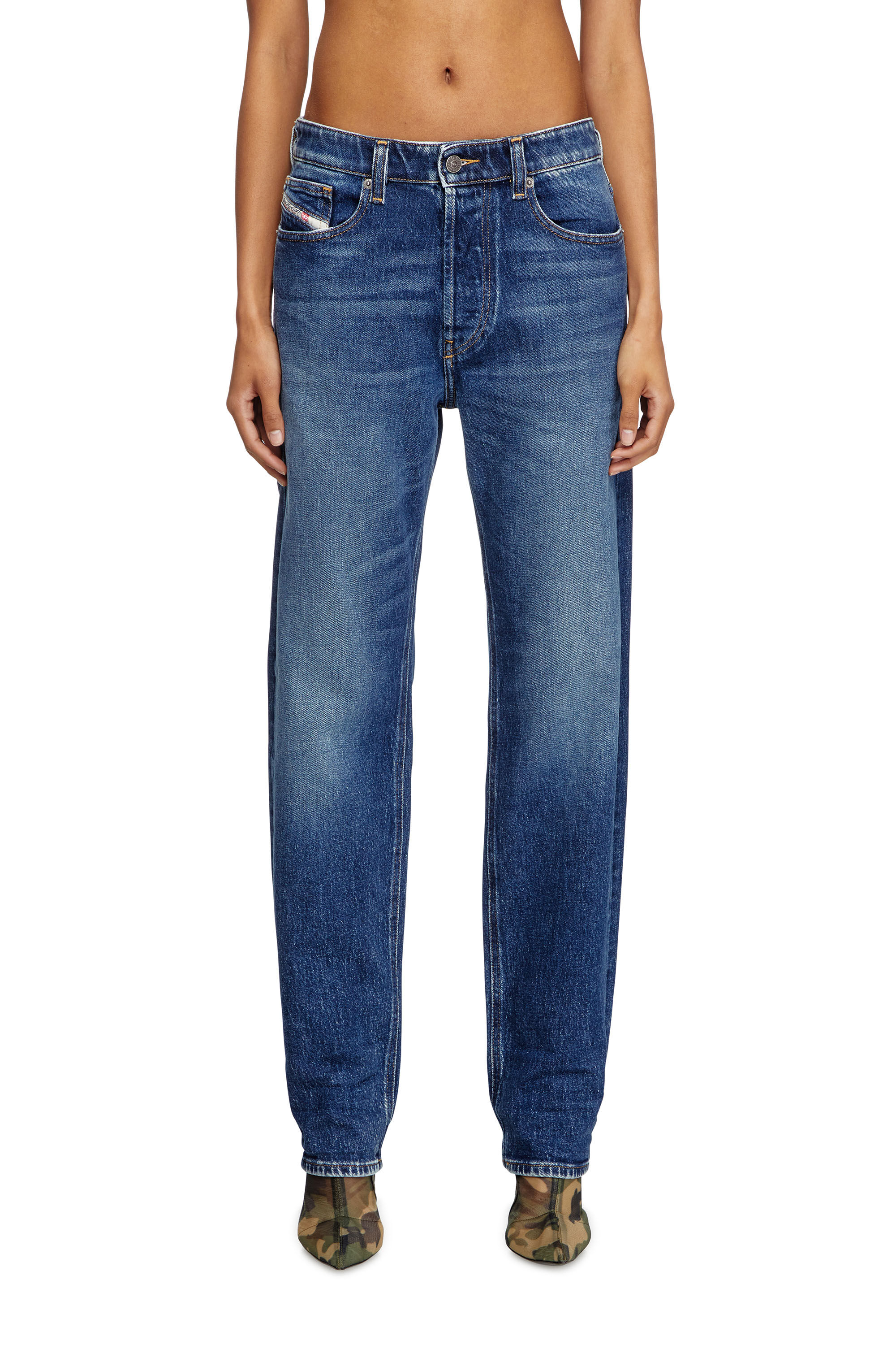 Diesel - Woman's Regular Jeans 1988 D-Ark 09L21, Dark Blue - 3