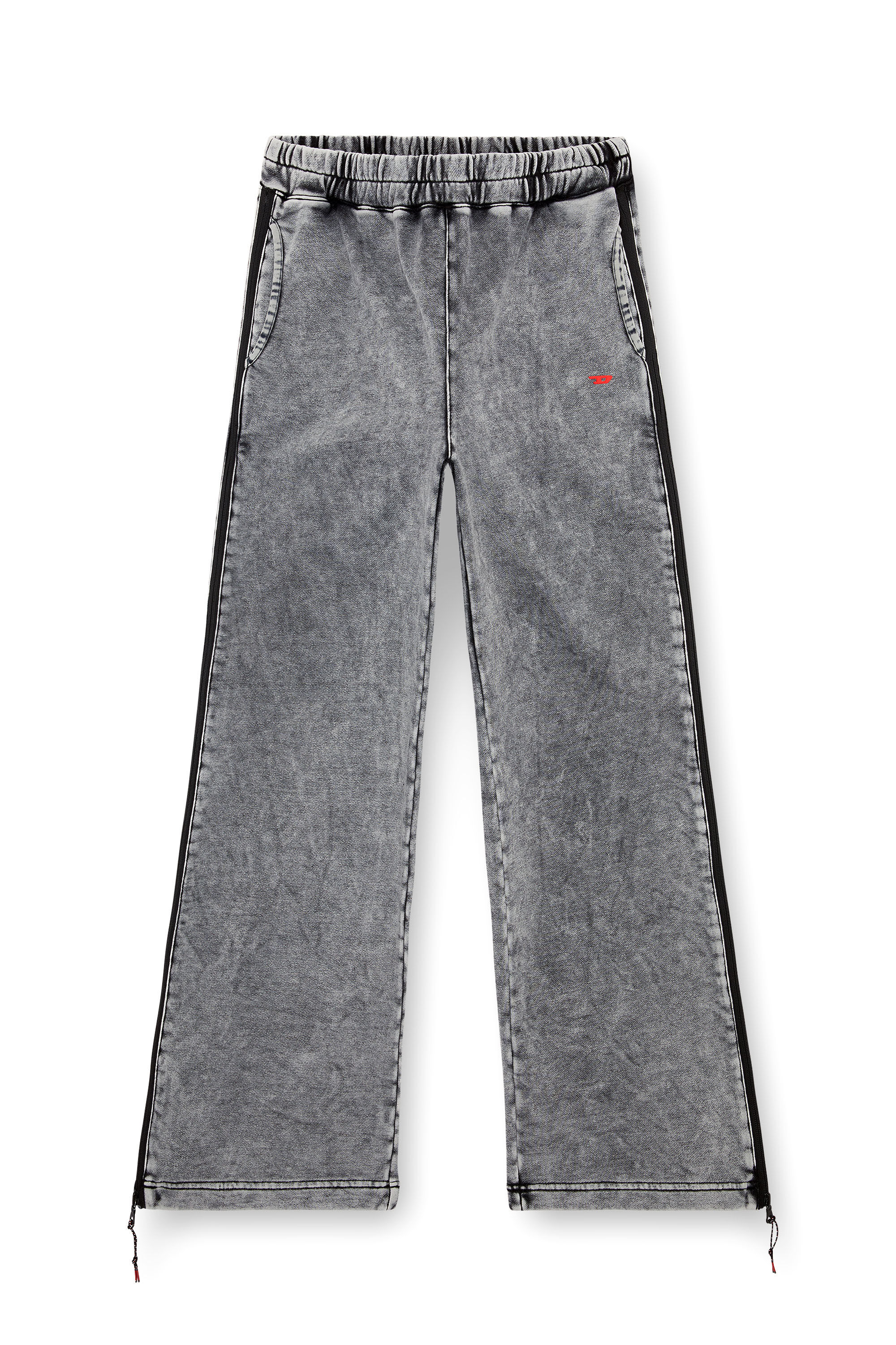 Diesel - AWSB-DELANEY-HT51, Woman Faded track pants with zip sides in Grey - Image 2