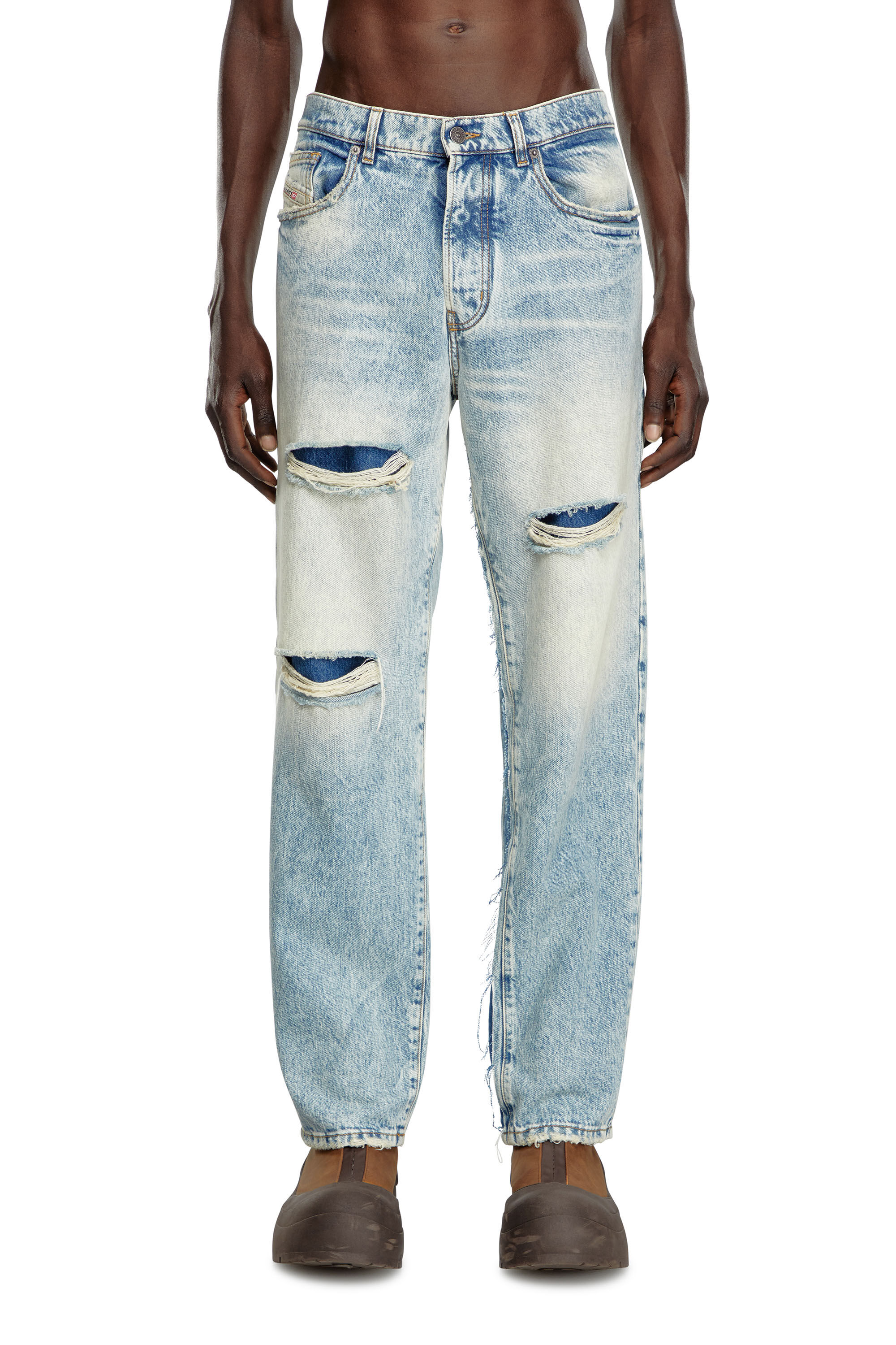 Diesel - Man's Relaxed Jeans D-Fire 0AJEN, Light Blue - 3