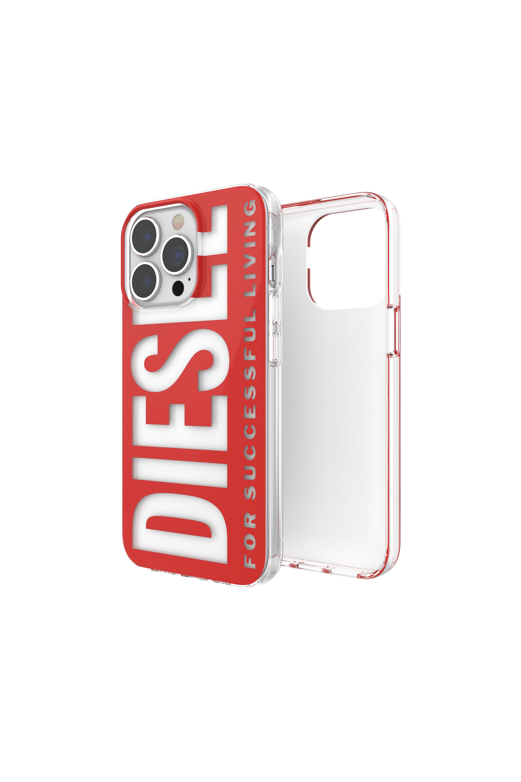 Diesel - 47203 STANDARDASE, Unisex's Clear case for iPhone 13/13Pro in Red - 1