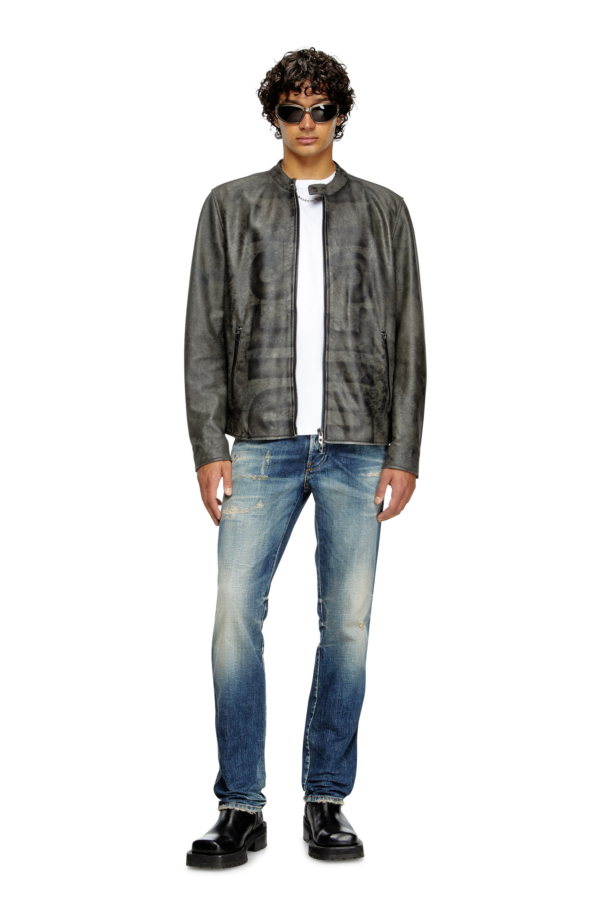 Diesel - T-MIEGOR-K77, Man's T-shirt in mercerised cotton in White - 1