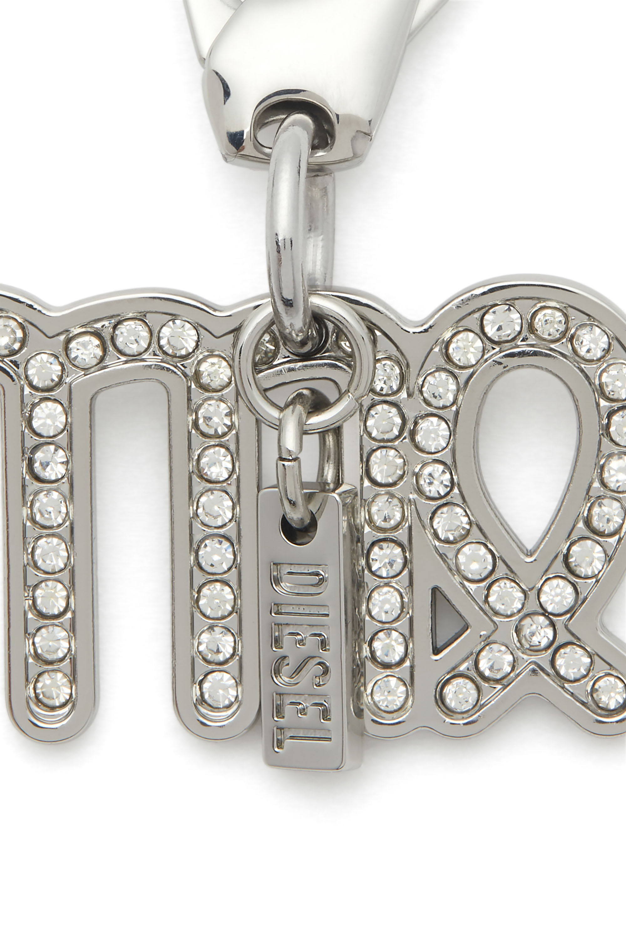 Diesel - CHARM VIRGO, Unisex's Metal Virgo charm with rhinestones in Silver - 2