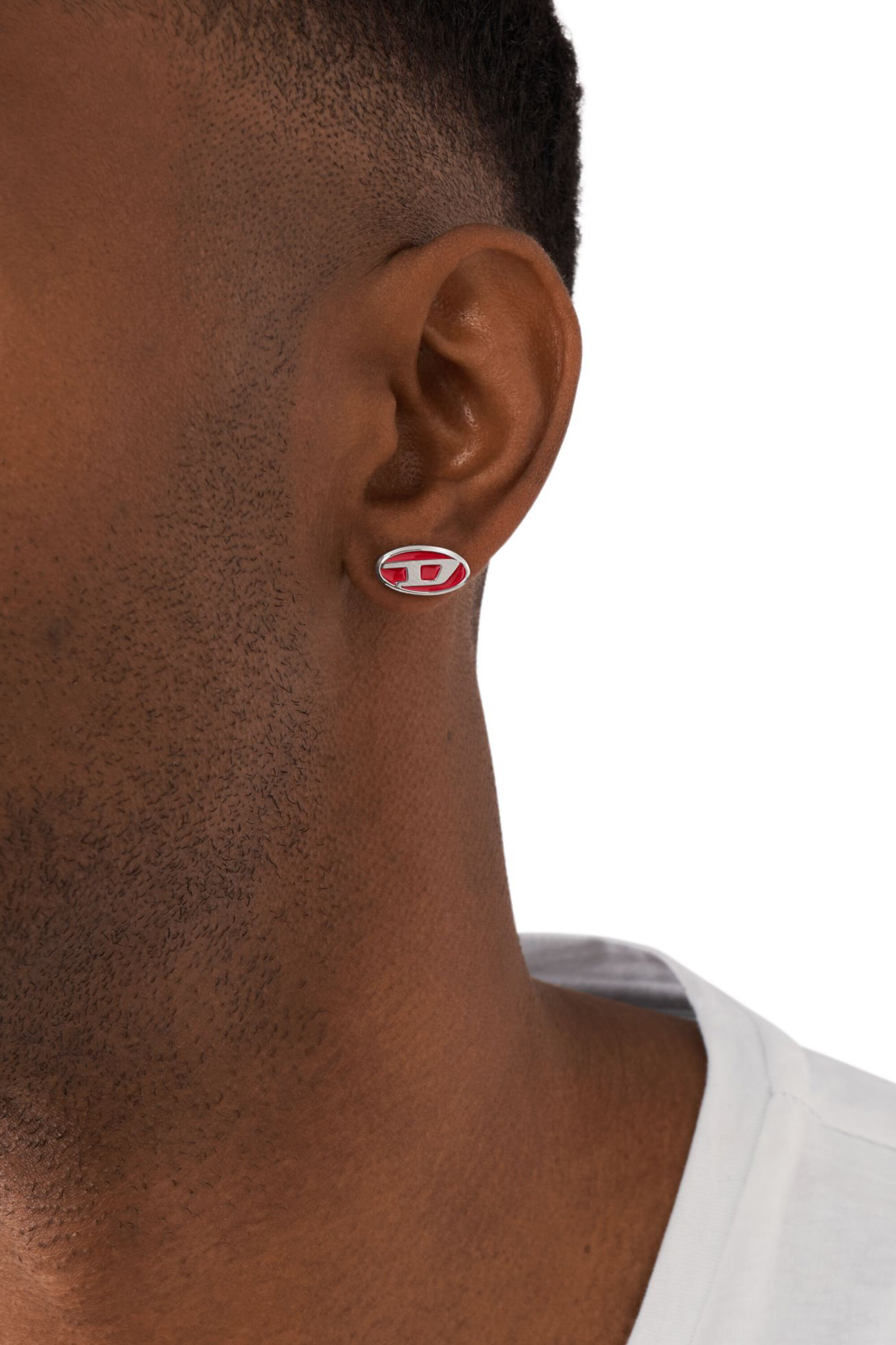 【正規取扱店】 steel stainless and enamel Red Women's single earring stud アクセサリー