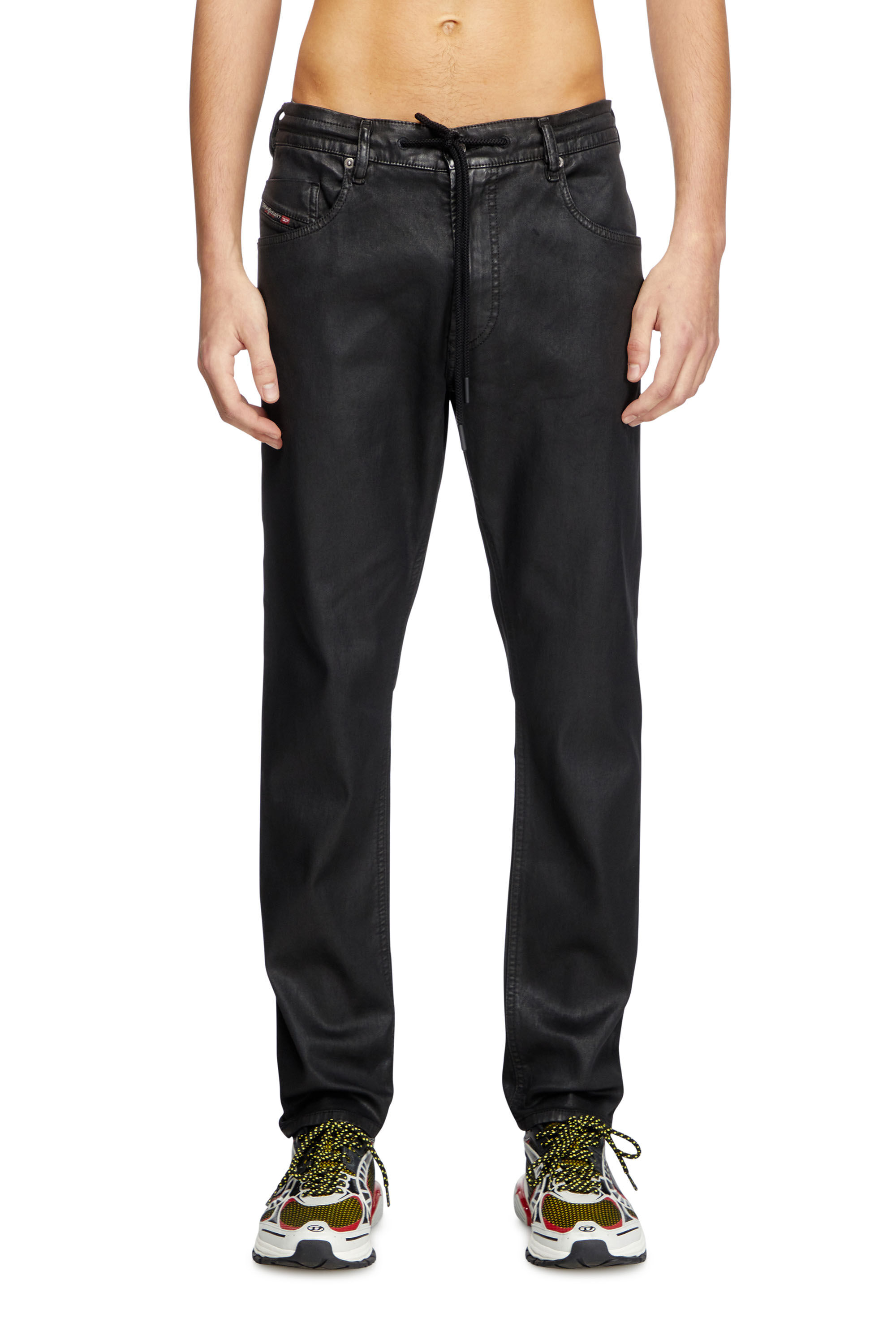 Diesel - Man's Regular 2030 D-Krooley Joggjeans® 068PX, Black/Dark grey - 3