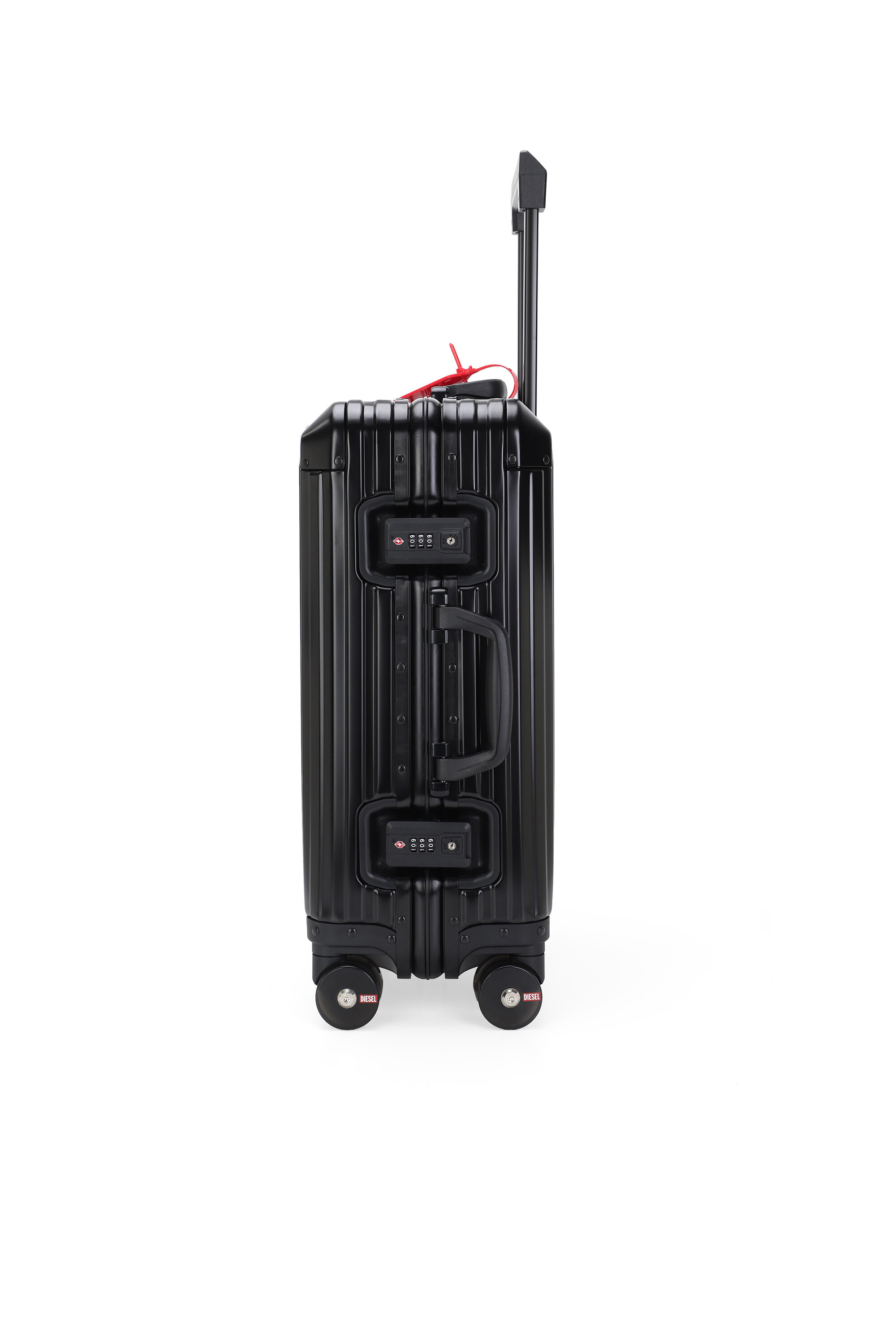 Diesel - DIESEL ALUMINUM TROLLEY- DSL002, Unisex's Aluminum suitcase size S in Black - 3