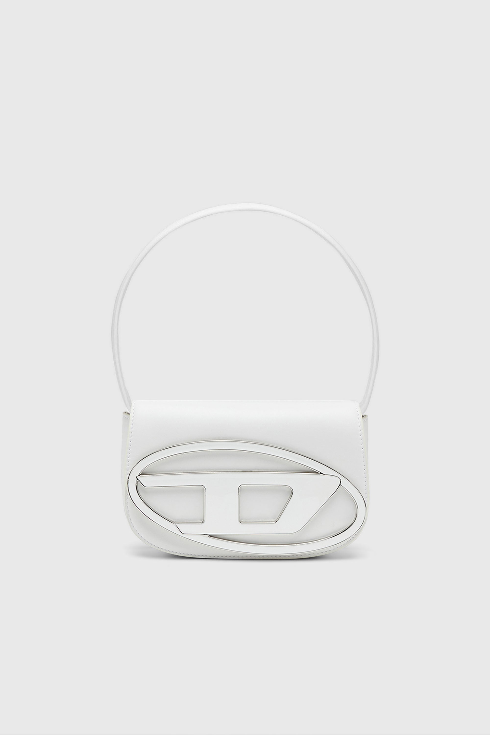 Diesel - 1DR, Woman's 1DR-Iconic shoulder bag in nappa leather in White - 2