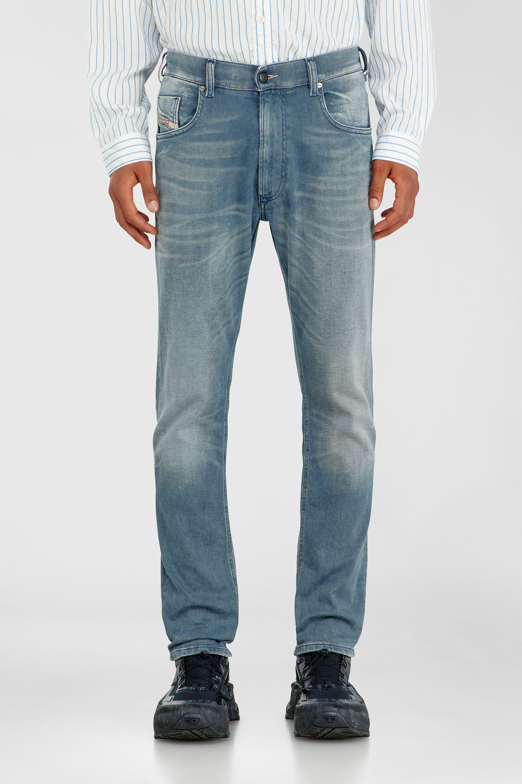 Diesel - Man's Regular 2032 D-Krooley-BW Joggjeans&reg; 09P91, Light Blue - 2