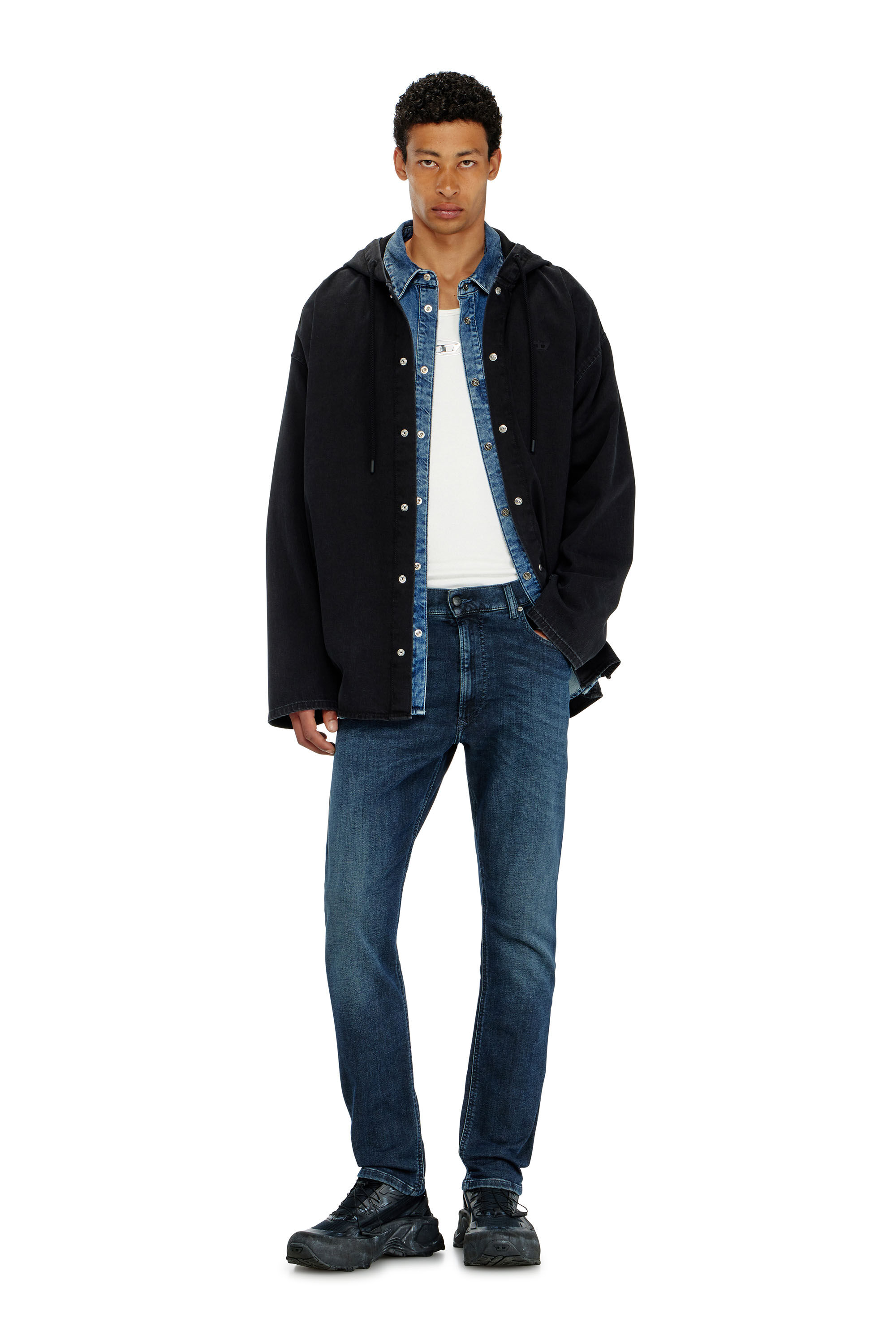 Diesel - Man's Regular 2032 D-Krooley-BW Joggjeans&reg; 09P94, Dark Blue - 1