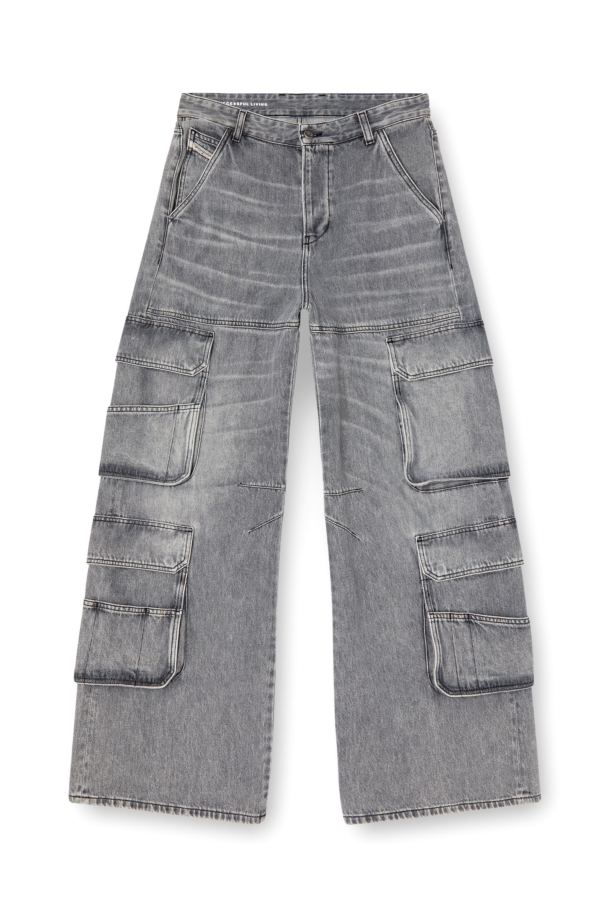 Diesel - Woman's Relaxed Jeans 1996 D-Sire 0DCBE, Light Grey - 2