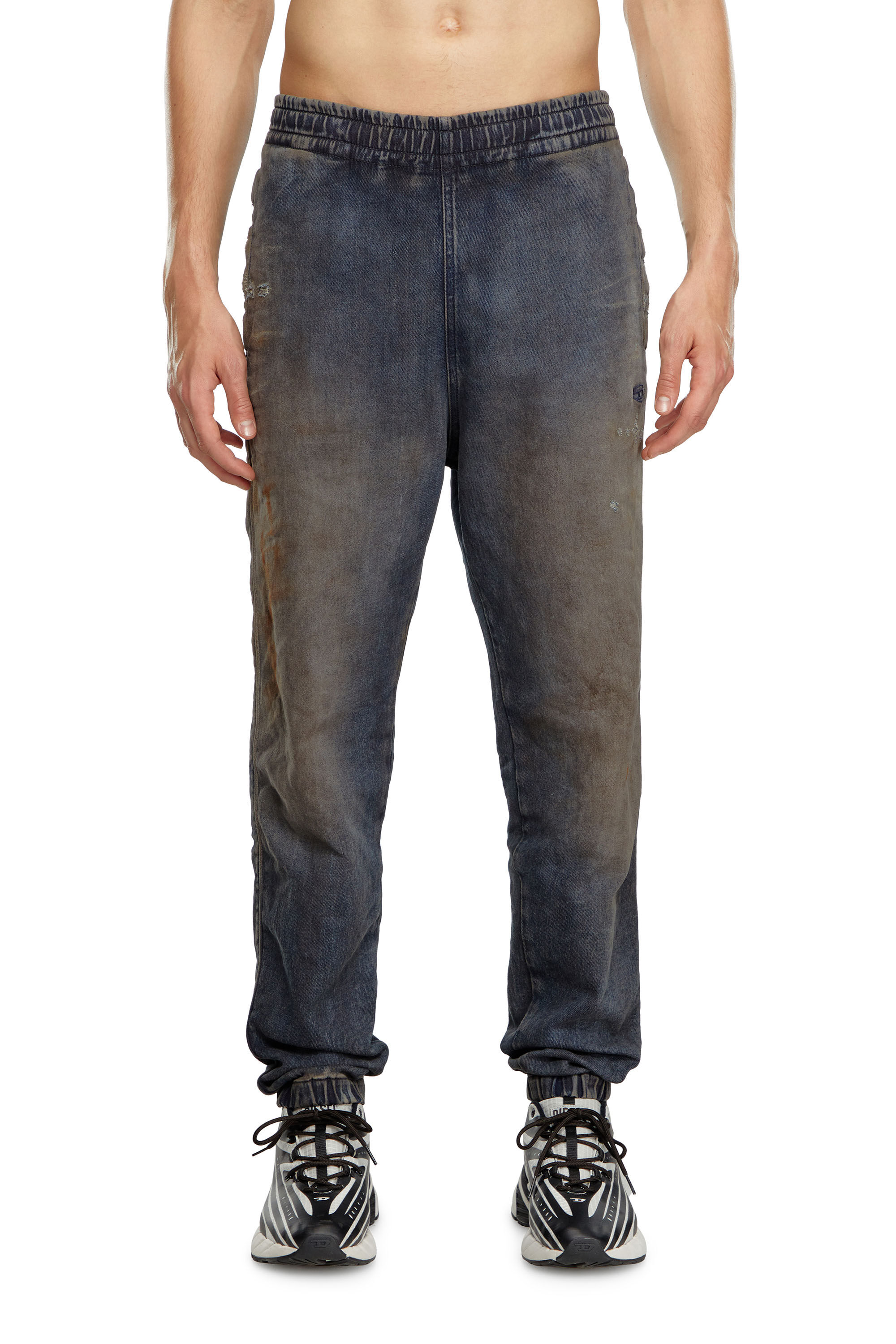 Diesel - Man's Slim D-Labb Track denim 068LV, Dark Blue - 3