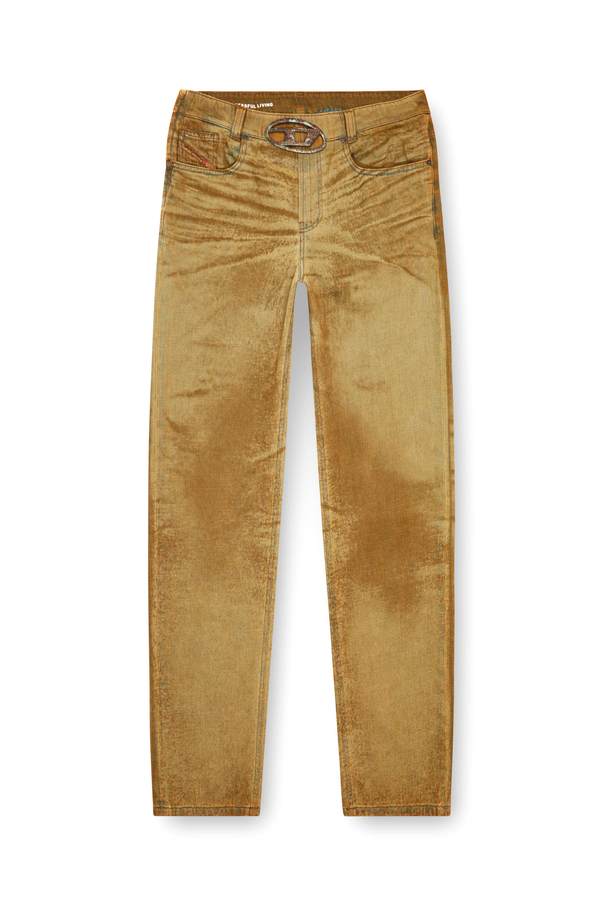 Diesel - Man's Regular Jeans 2010 D-Macs 0AJET, Light Brown - 2