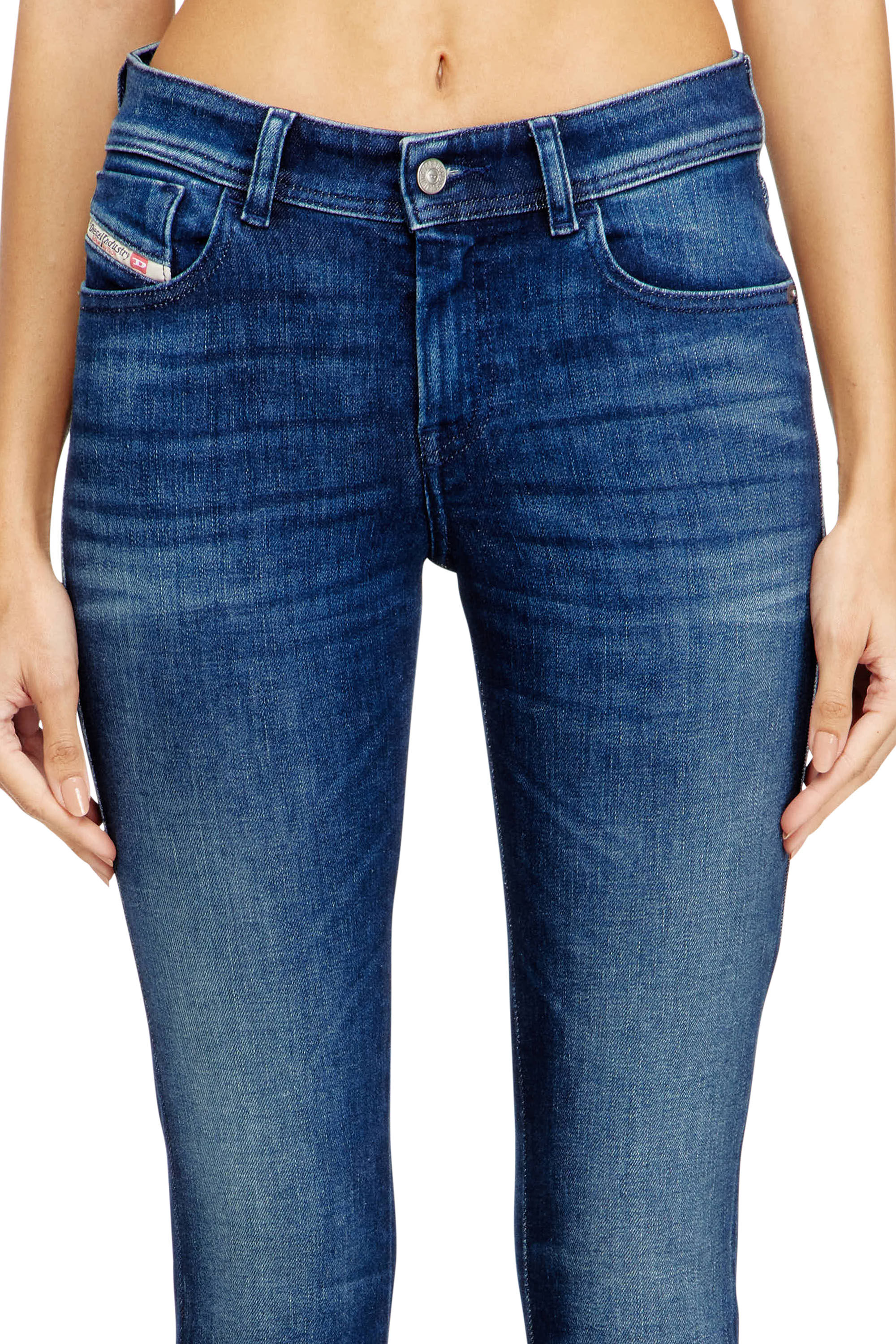 Diesel - Woman's Skinny Jeans 2017 Slandy 09N12, Dark Blue - 5