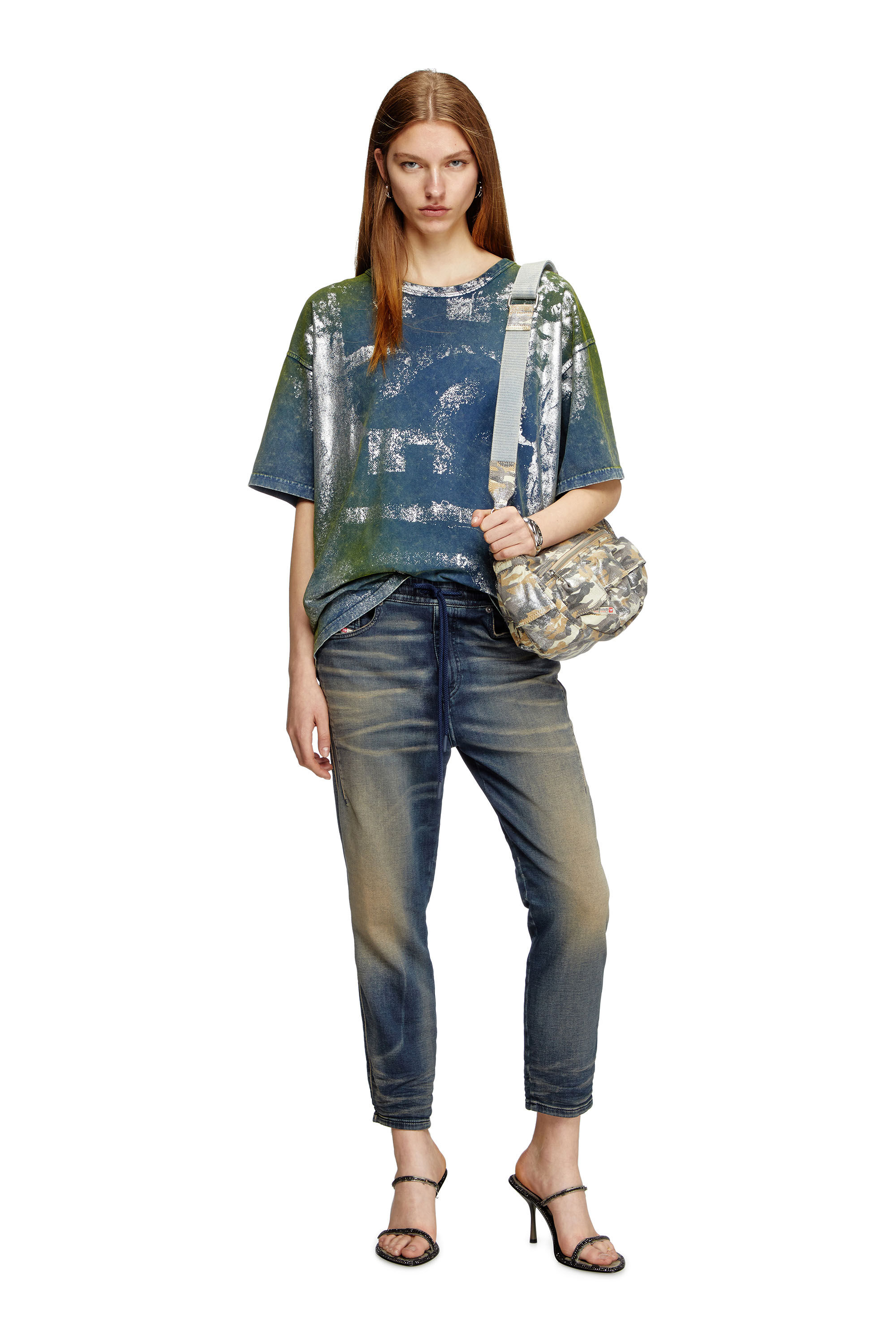 Diesel - Woman's Regular 2041 D-Fayza Joggjeans® 068PM, Dark Blue - 1