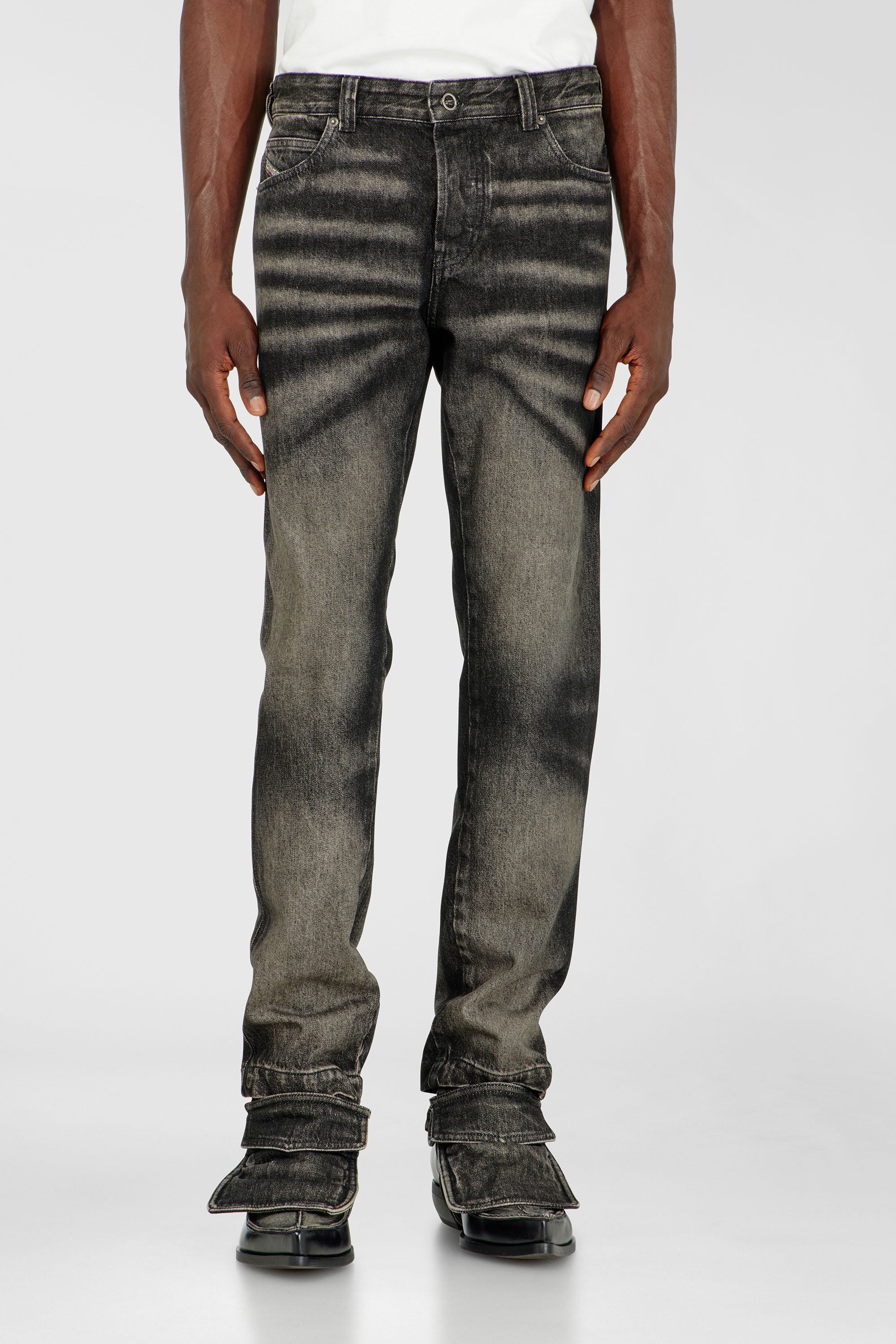 Diesel - Man's Slim Jeans D-Ghetvyl 09R33, Black/Dark grey - 4