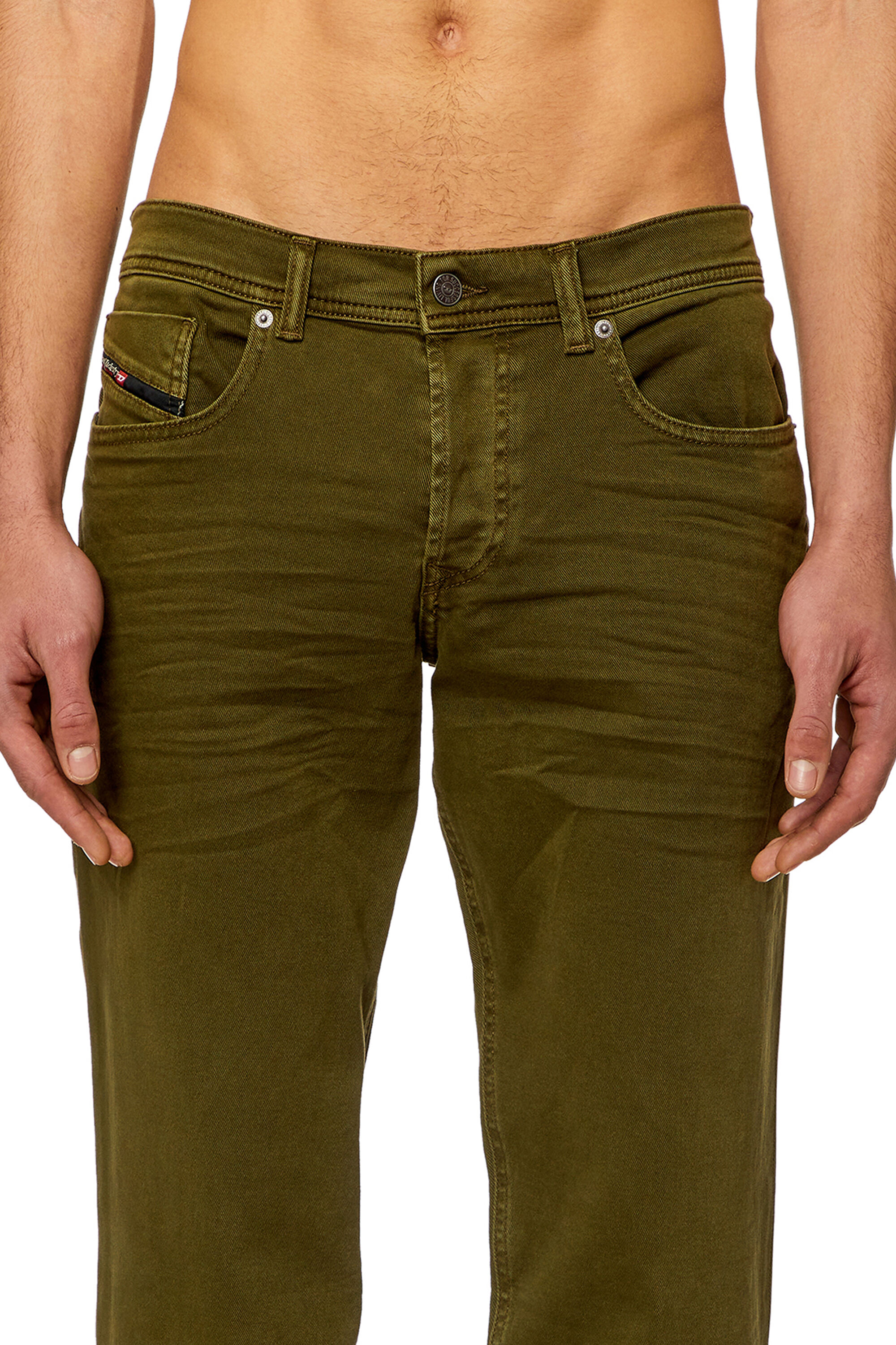 Diesel - Man's Regular Jeans 2023 D-Finitive 0QWTY, Military Green - 5