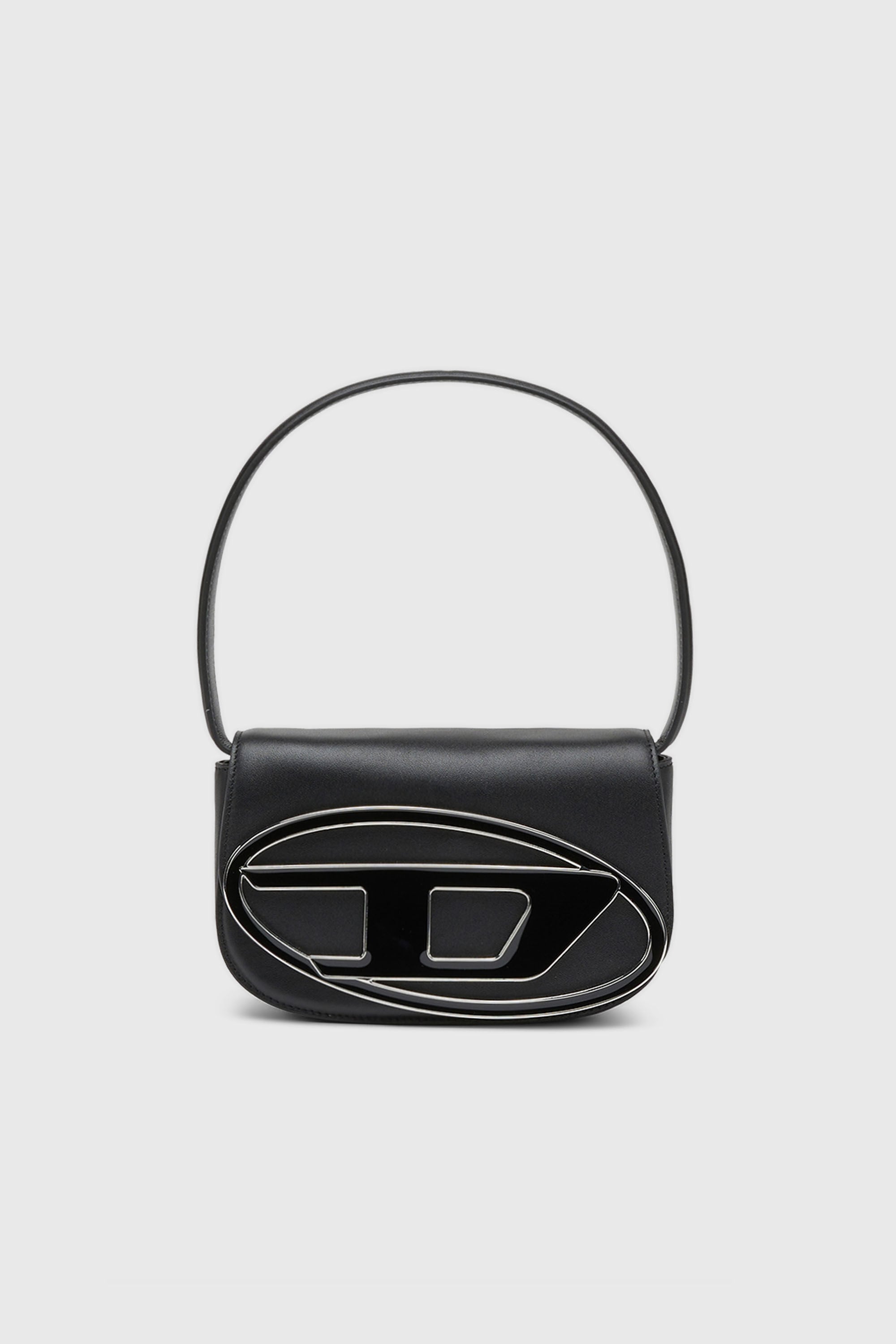 Diesel - 1DR, Woman's 1DR-Iconic shoulder bag in nappa leather in Black - 2