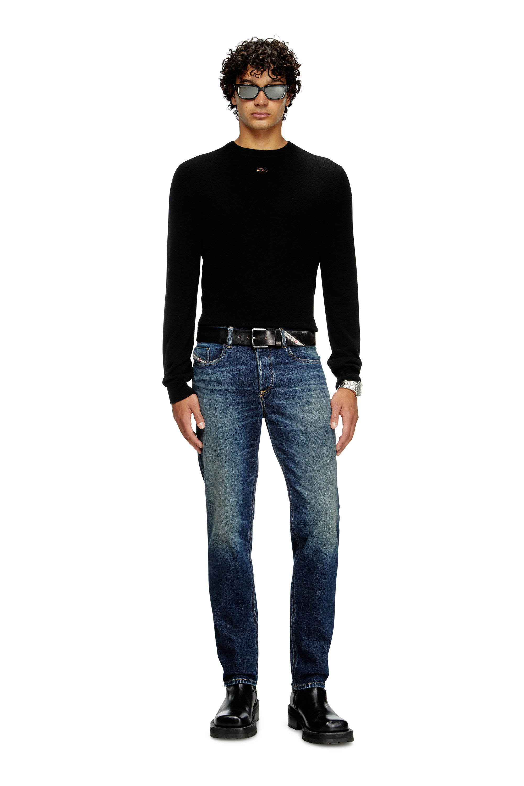 Diesel - Man's Regular Jeans 2023 D-Finitive 09M10, Dark Blue - 1