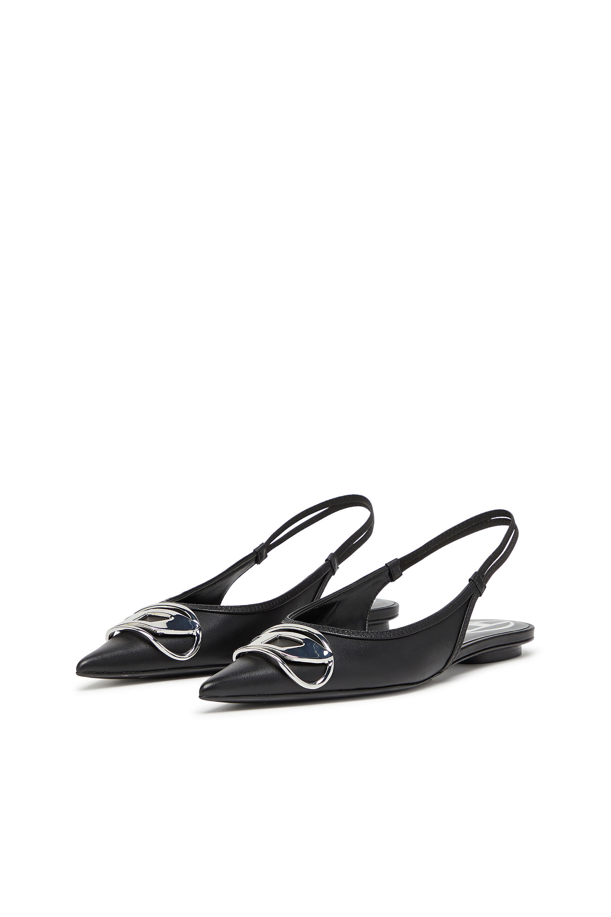 Diesel - D-VENUS SB BAL, Woman's Slingback flats in nappa leather in Black - 7