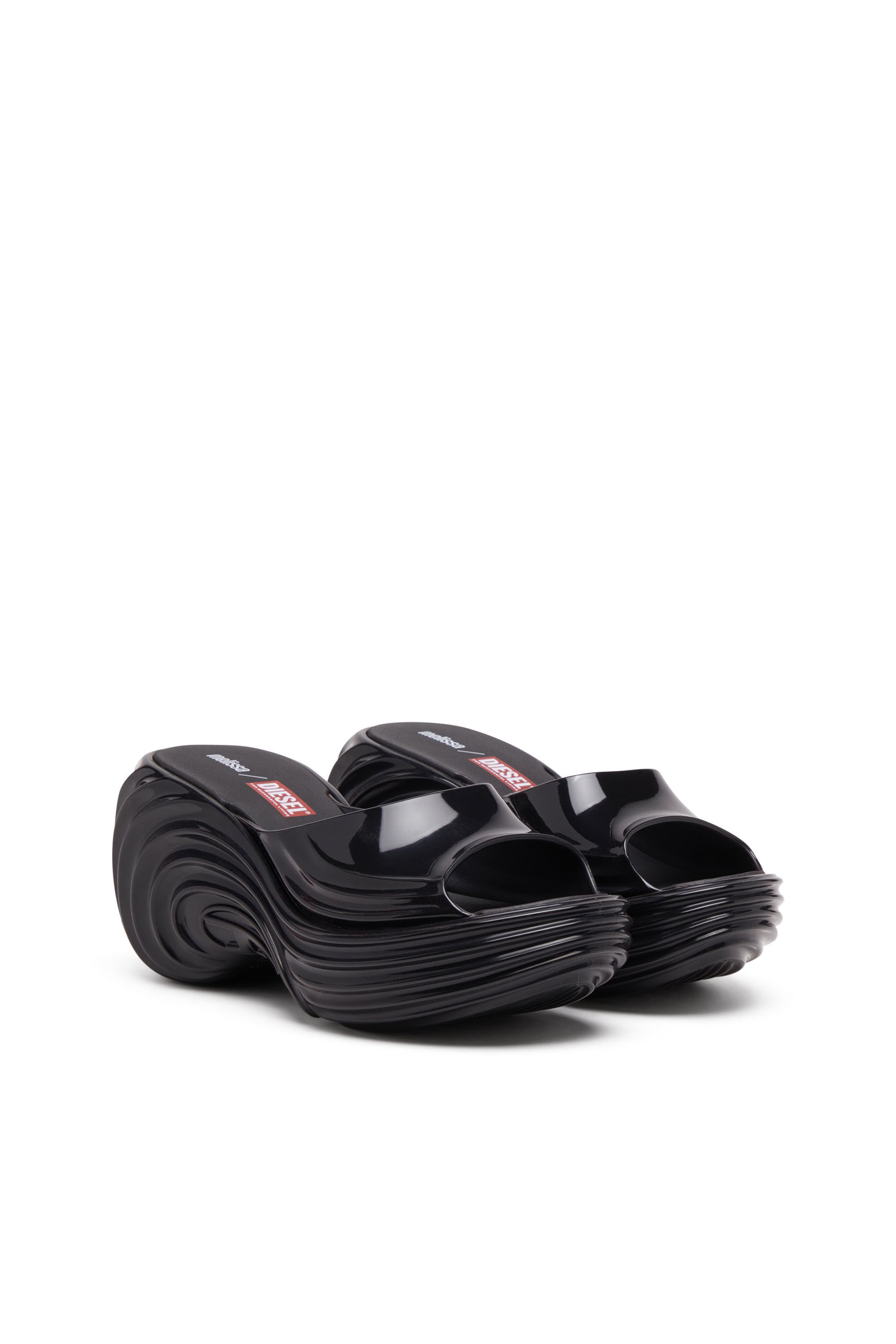Diesel - MELISSA QUANTUM PLATFORM, Woman's Platform mule in Melflex® in Black - 2