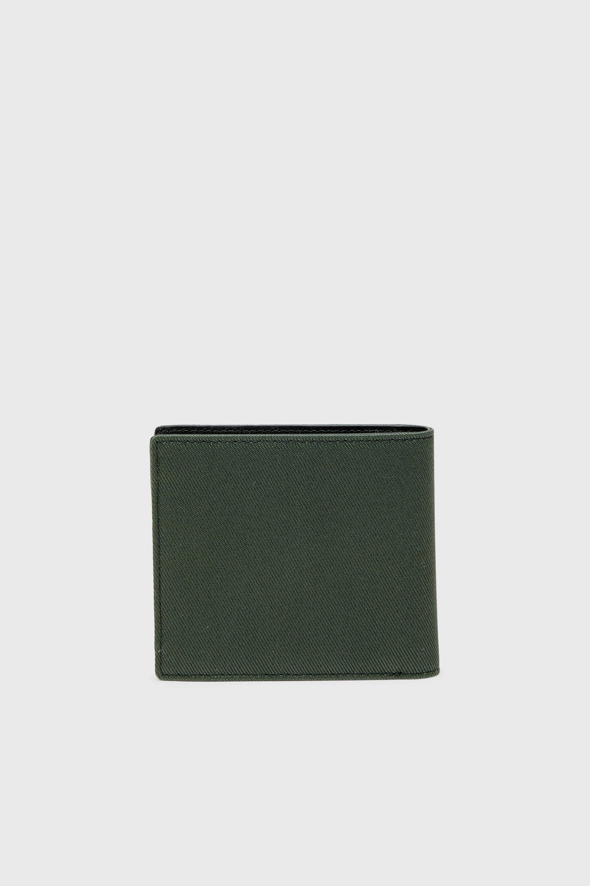 Diesel - D-PACK BI FOLD COIN 3D, Man's Small bi-fold with Diesel patch in Green - 2