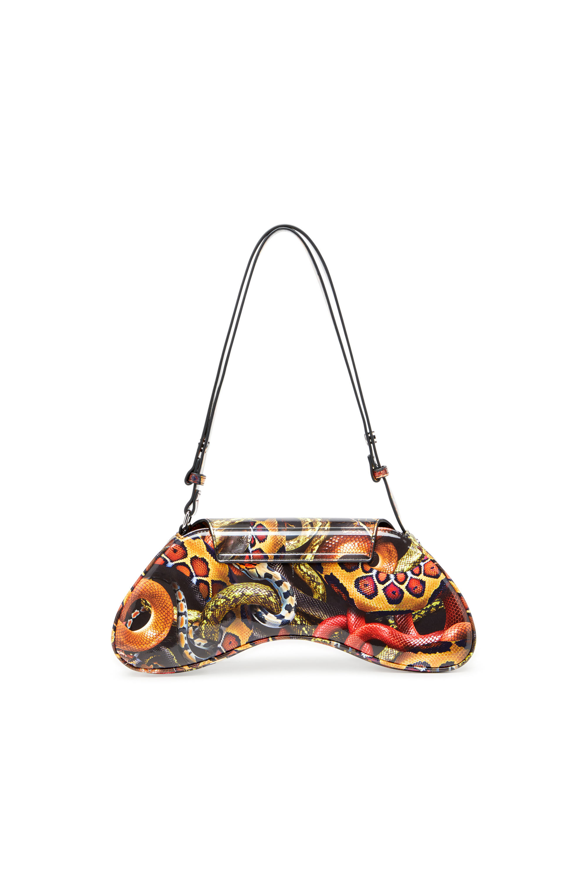 Diesel - CNY PLAY CROSSBODY, Woman's Shoulder bag with snake print in Multicolor - 3