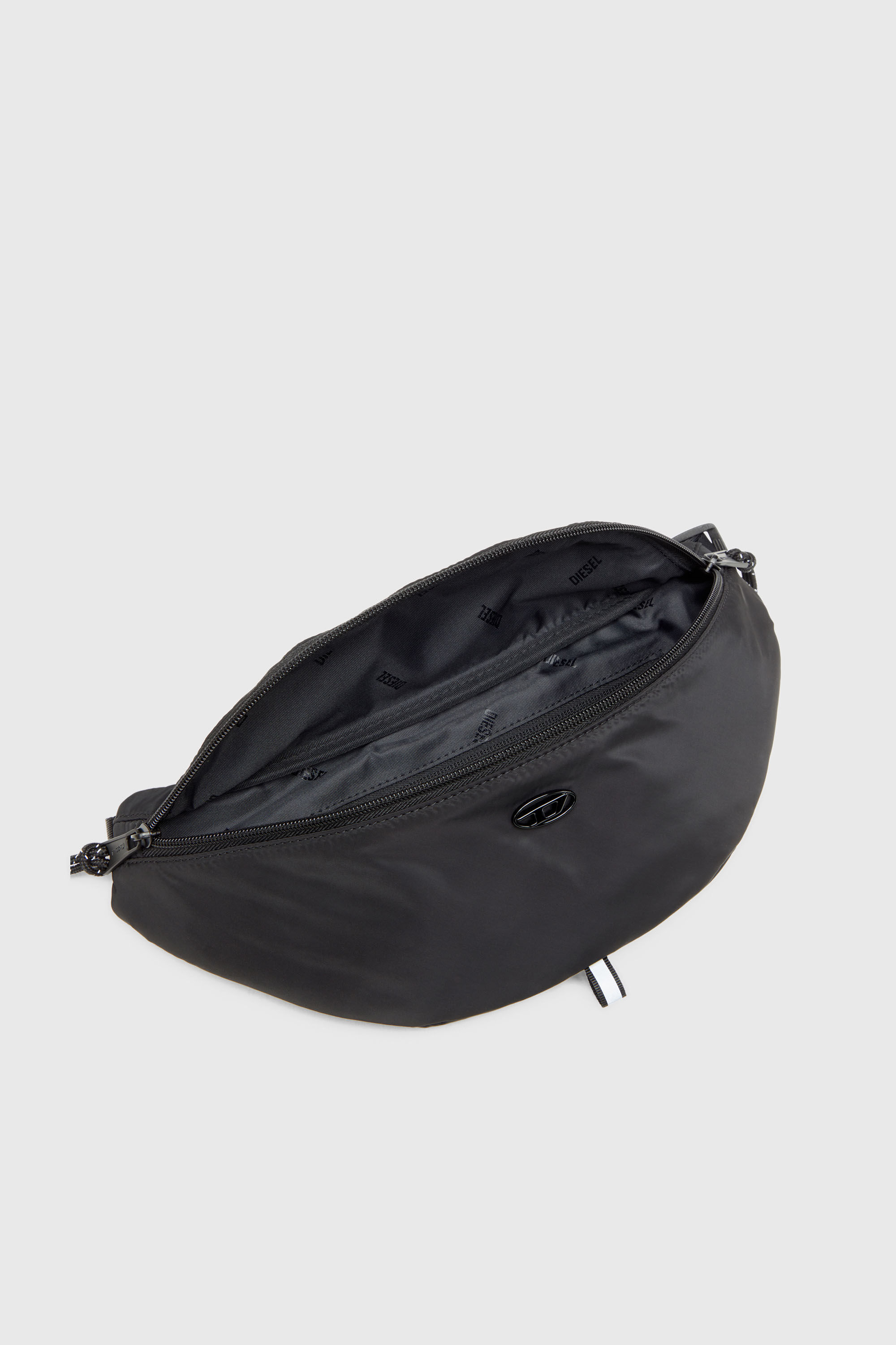 Diesel - D-PACK BELTBAG X, Man's D-Pack-Belt bag in satin-touch fabric in Black - 4