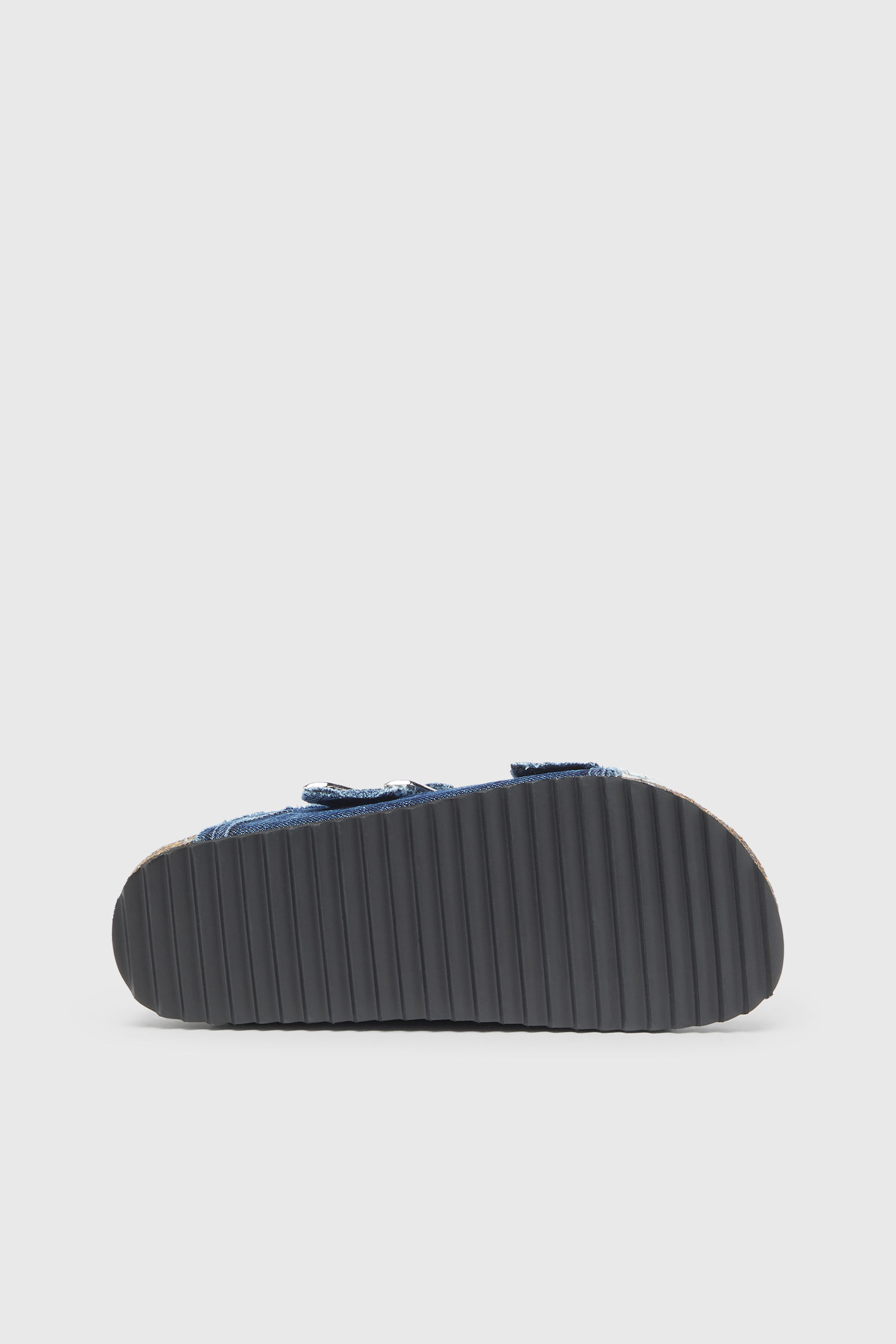 Diesel - D-WOODSTOCK D SANDAL W, Woman's D-Woodstock - Slide with frayed denim straps in Medium blue - 5