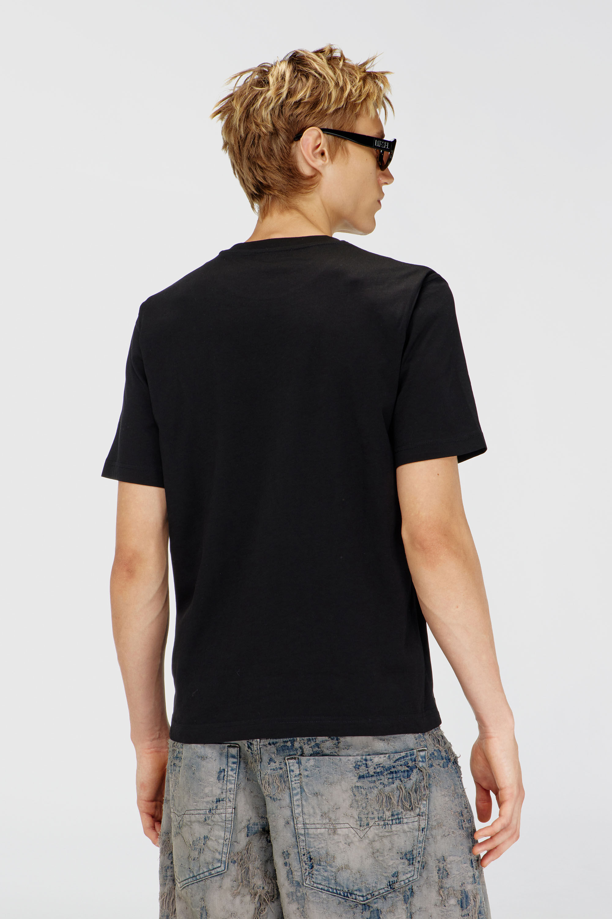 Diesel - T-JUST-FENIX-T92, Man's Cotton T-shirt with graphic print in Black - 4