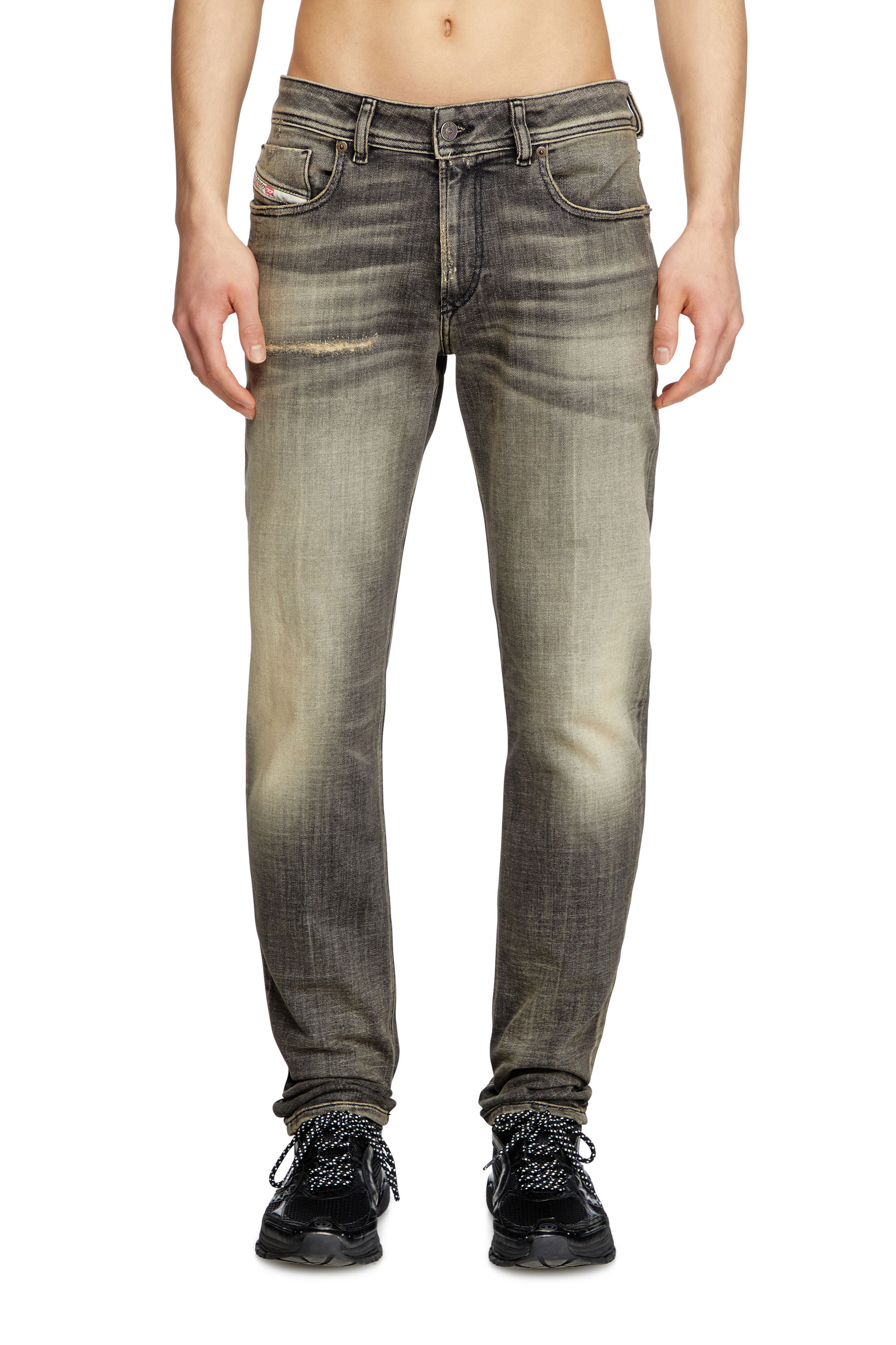 Diesel - Man's Skinny Jeans 1979 Sleenker 09K54, Black/Dark grey - 3