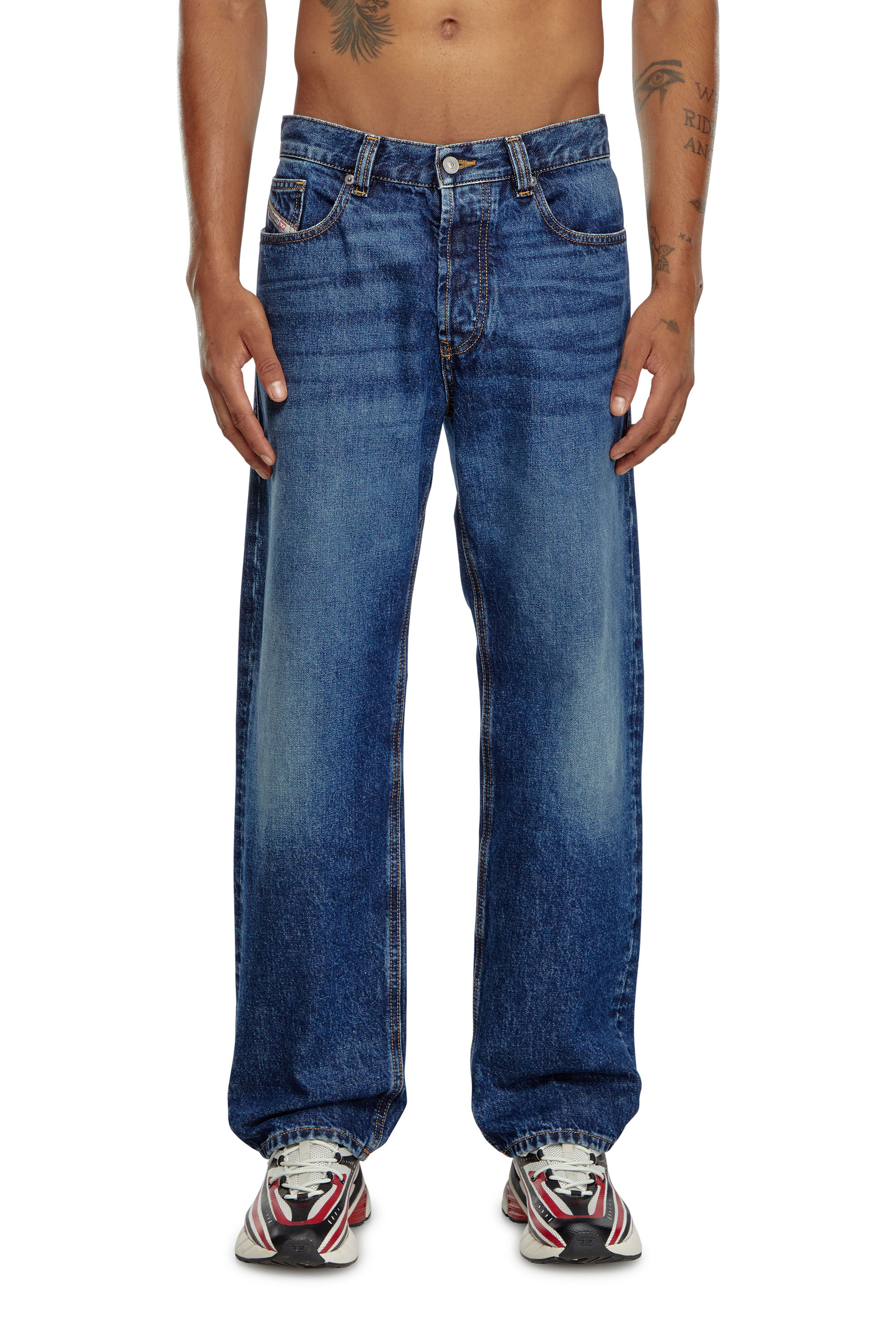 Diesel - Man's Regular Jeans 2010 D-Macs 09I27, Dark Blue - 3