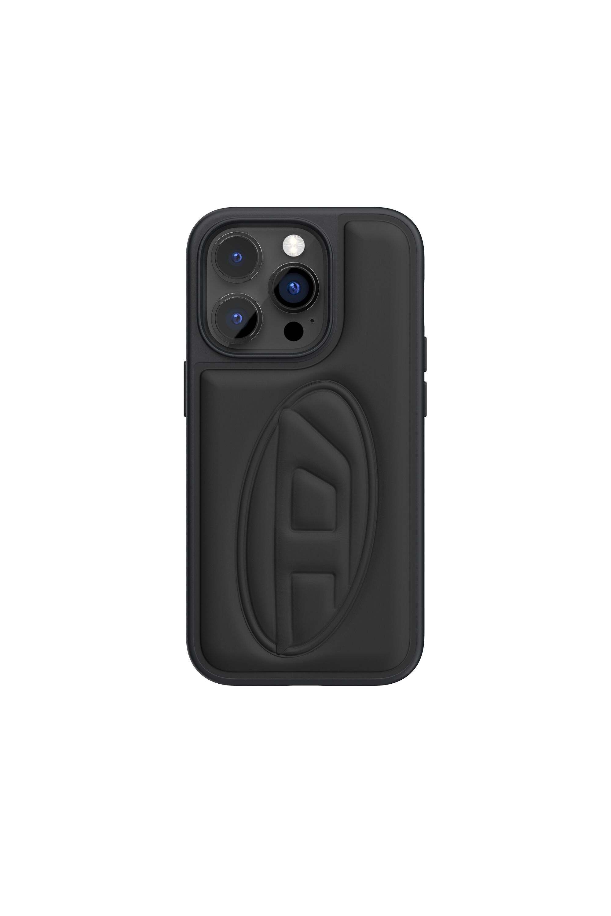 Diesel - 53407 MOULDED CASE, Unisex Moulded case D logo for iPhone 14 Pro in Black - Image 2