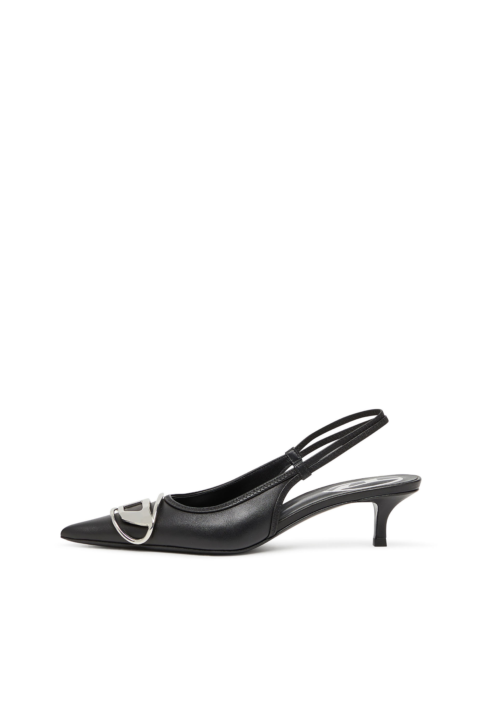 Diesel - D-VENUS SB 40, Woman's Slingback pumps in nappa leather in Black - 6