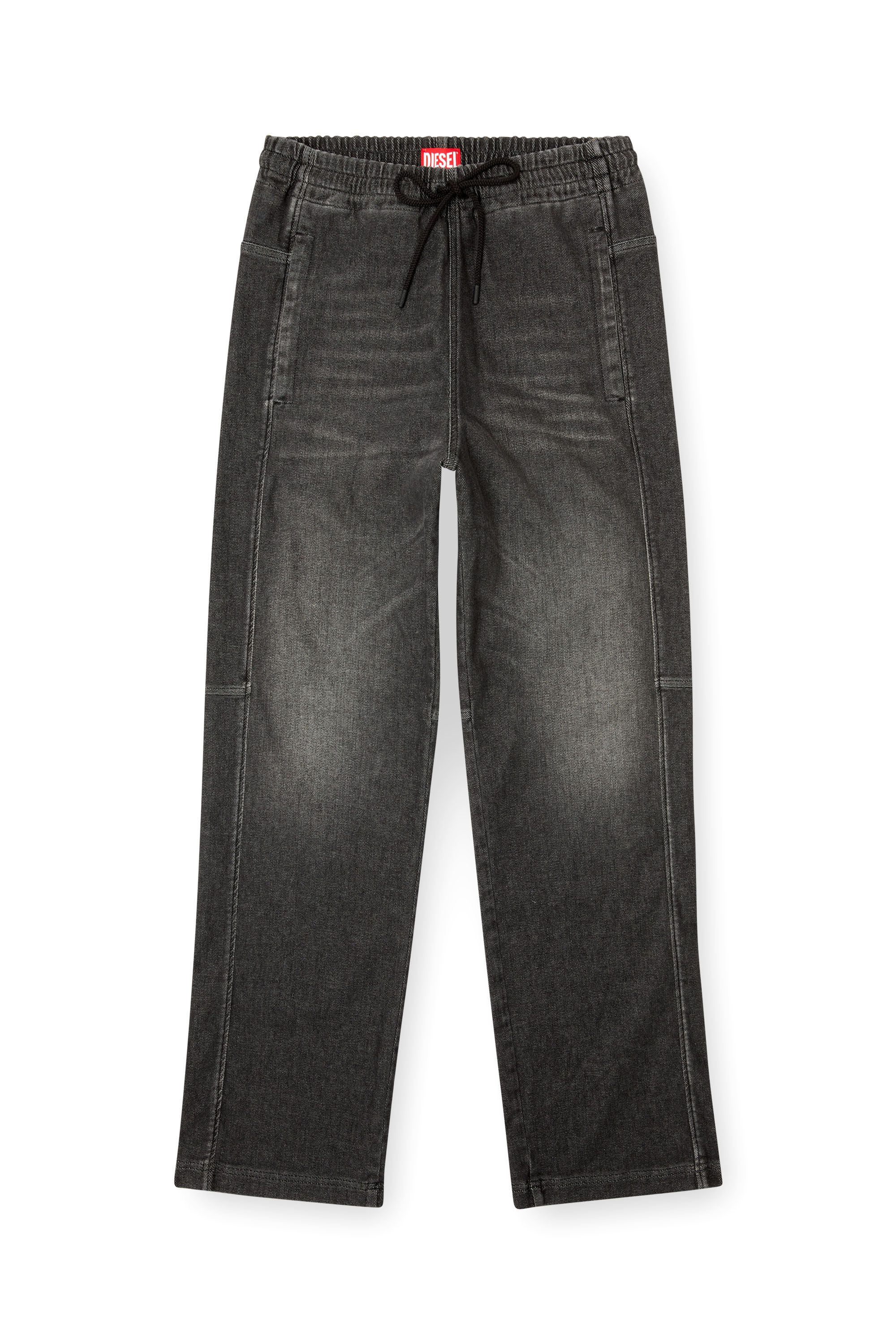 Diesel - Unisex's Relaxed D-Martyans Track Denim 09L77, Black/Dark grey - 2