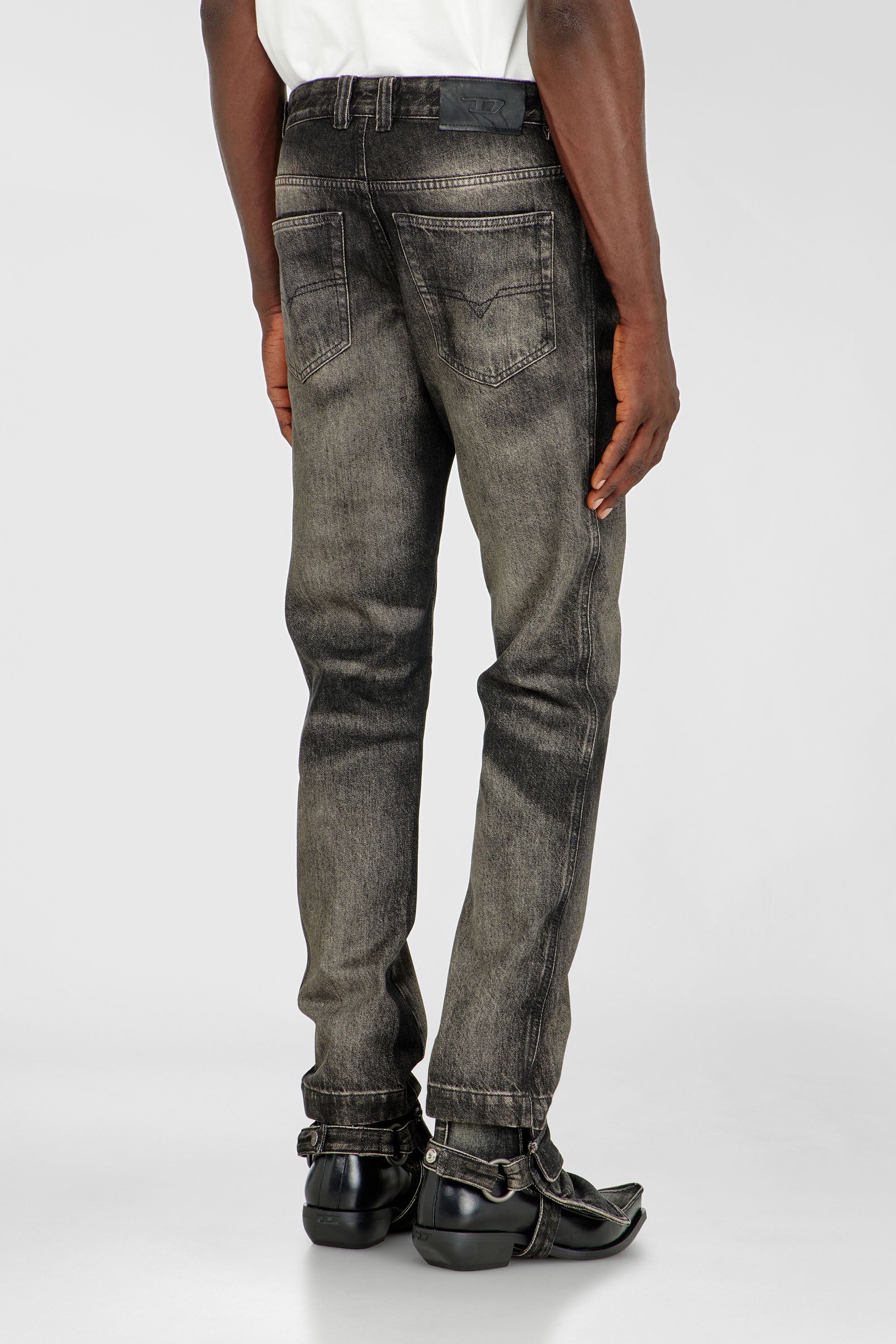 Diesel - Man's Slim Jeans D-Ghetvyl 09R33, Black/Dark grey - 5