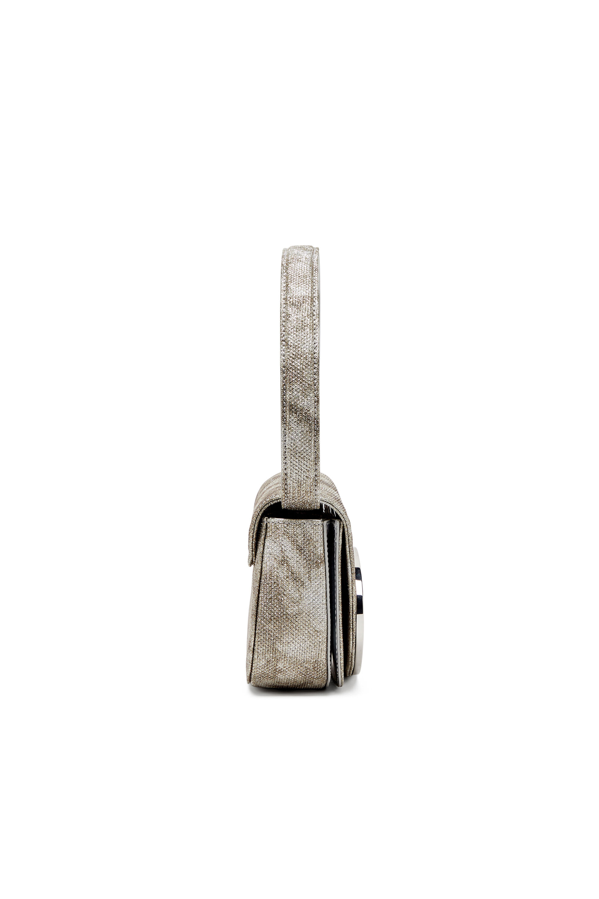 Diesel - 1DR, Woman's 1DR-Iconic shoulder bag in shimmer fabric in Military Green - 4