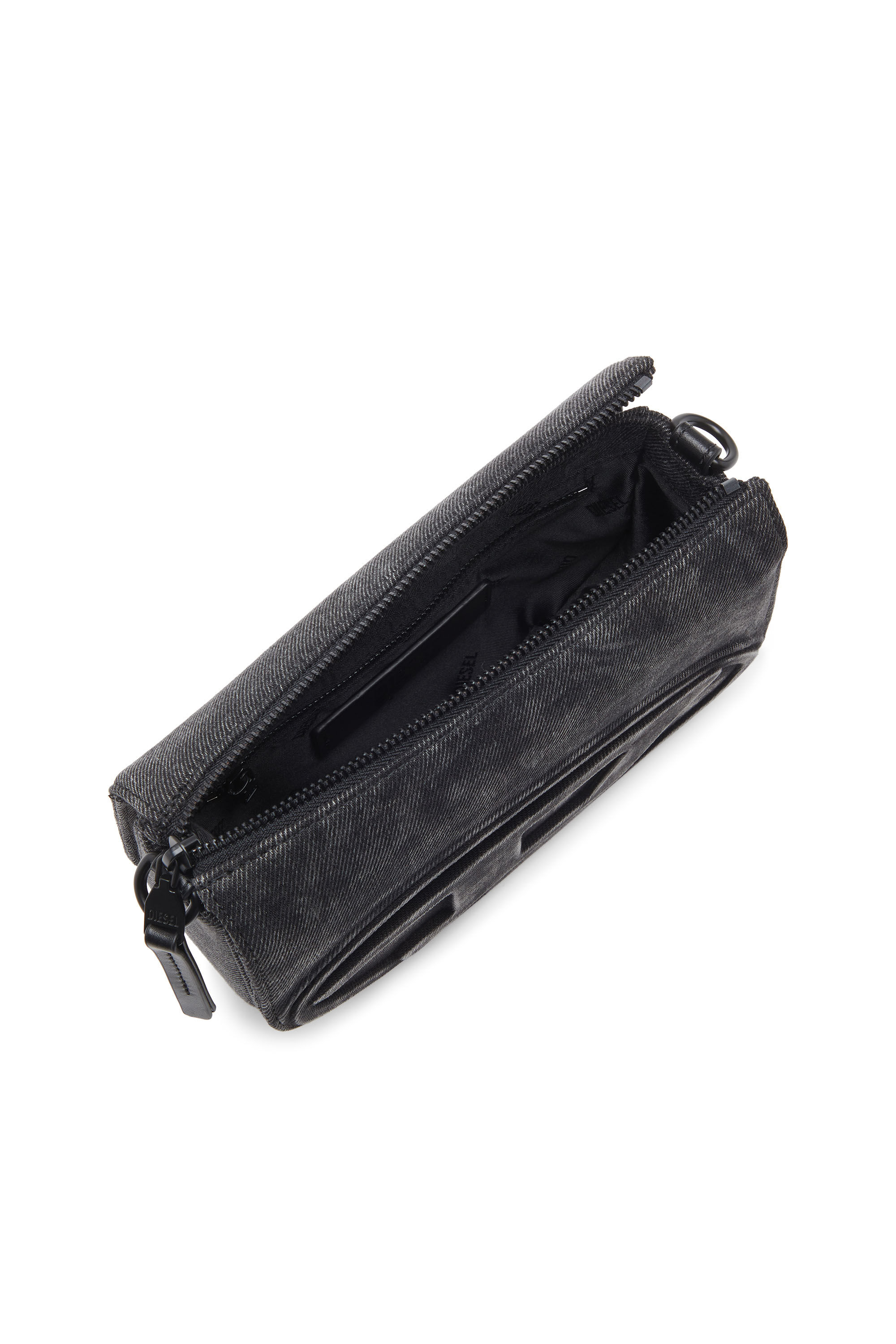 Diesel - 1DR CAMERA BAG, Man's 1DR-Camera bag in stonewashed denim in Black - 2
