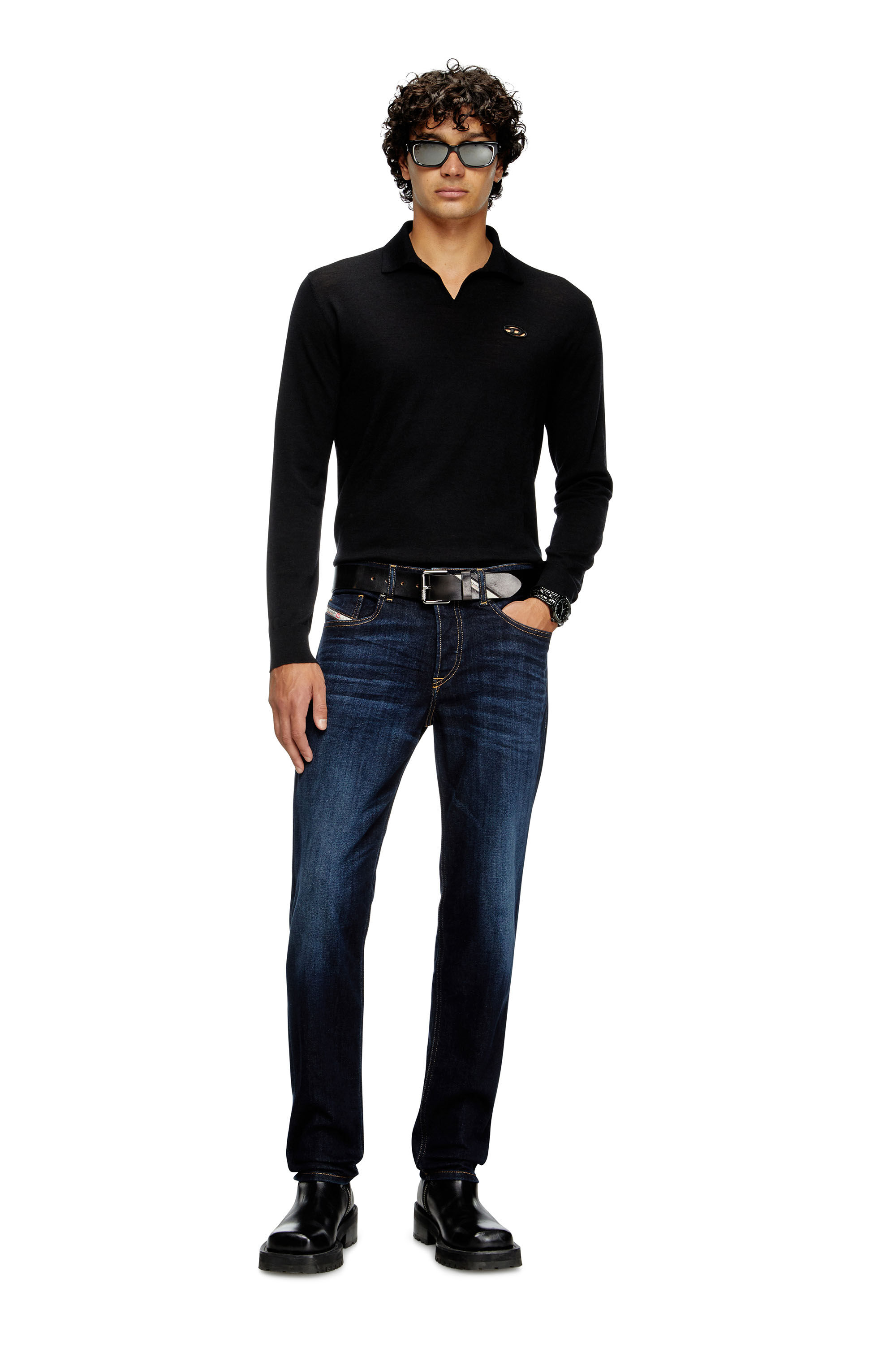 Diesel - Man's Regular Jeans 2023 D-Finitive 009ZS, Dark Blue - 1