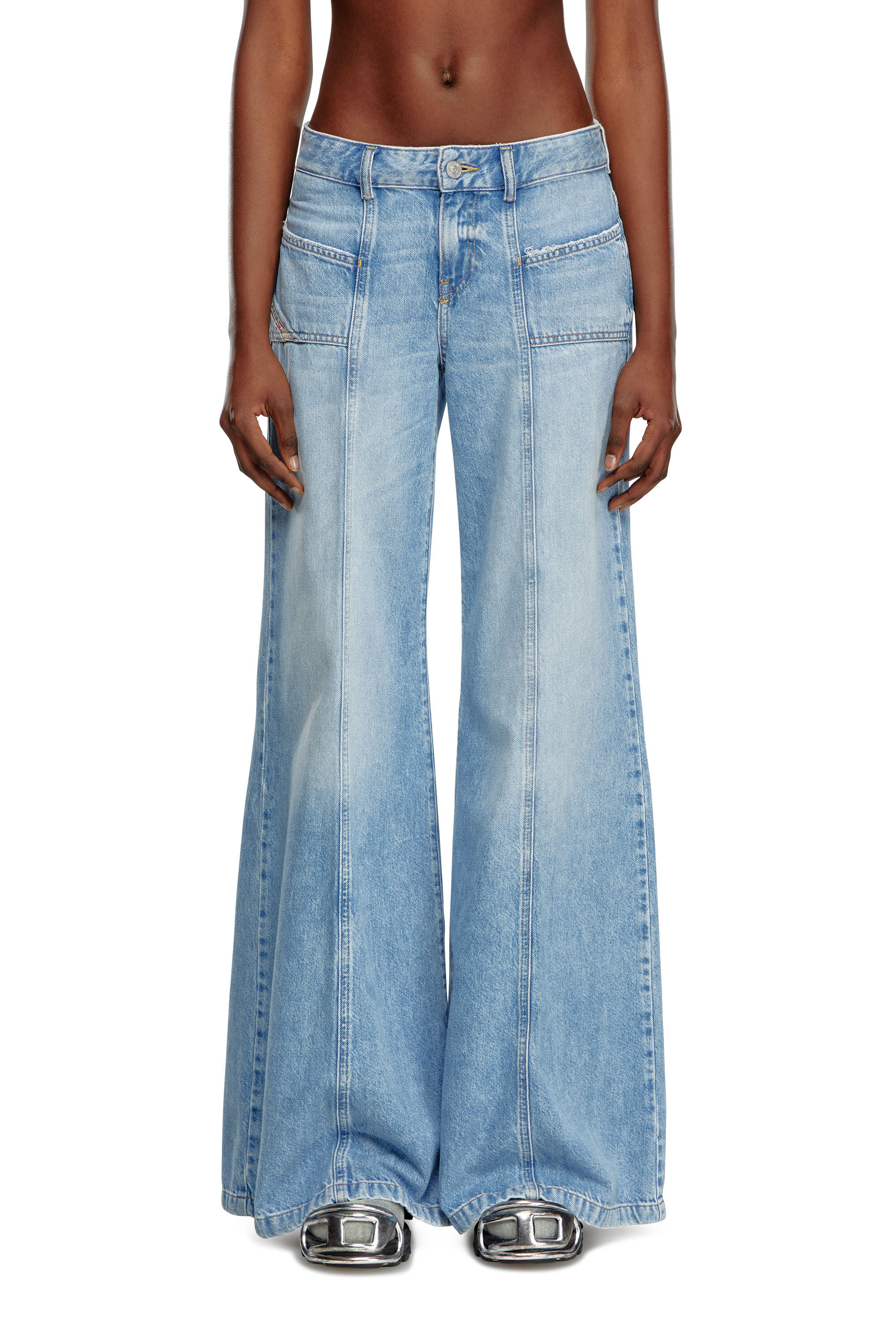 D-Akii Bootcut and Flare Jeans | Light Blue | White | Diesel