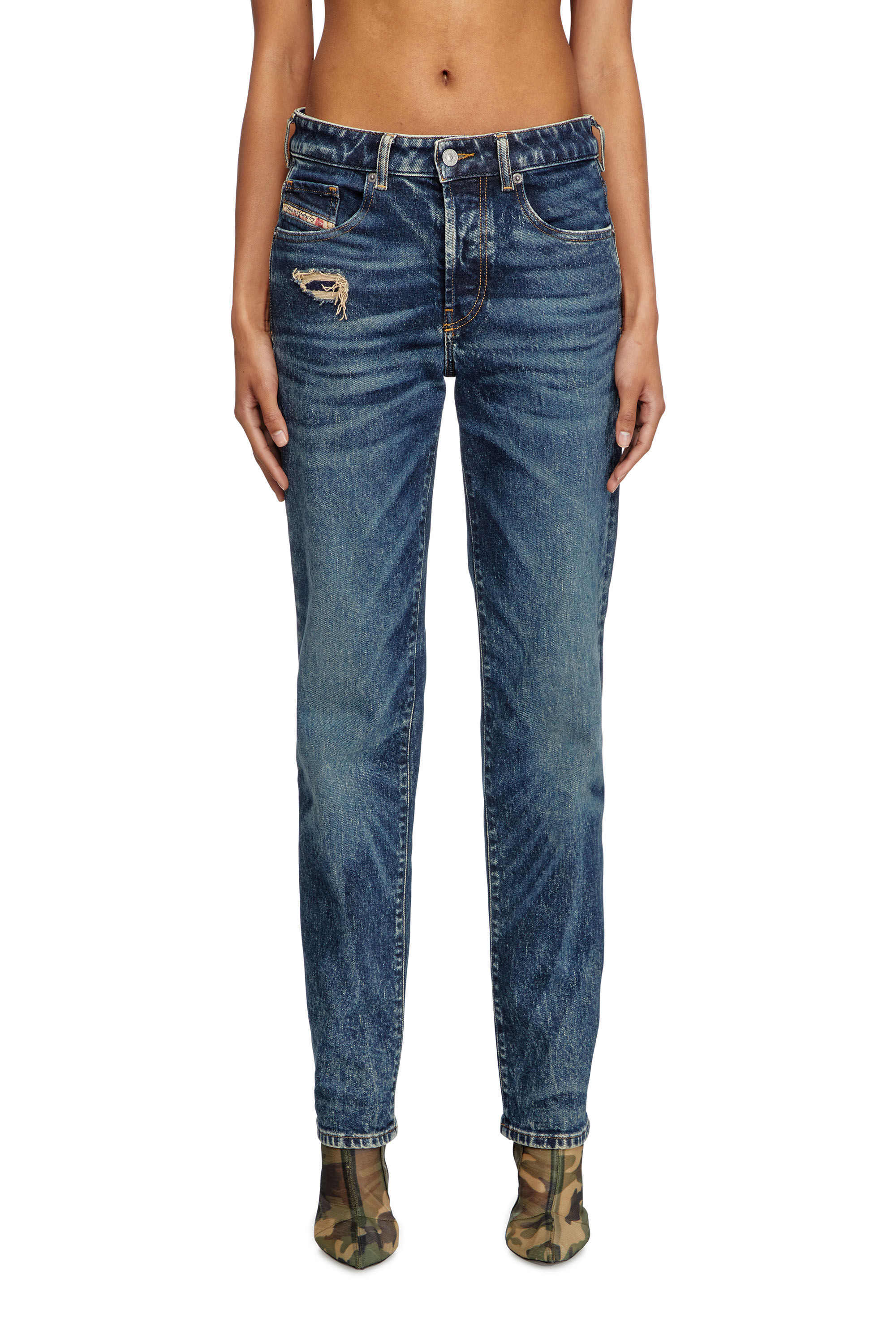 Diesel - Woman's Regular Jeans 1989 D-Mine 007Y3, Dark Blue - 3