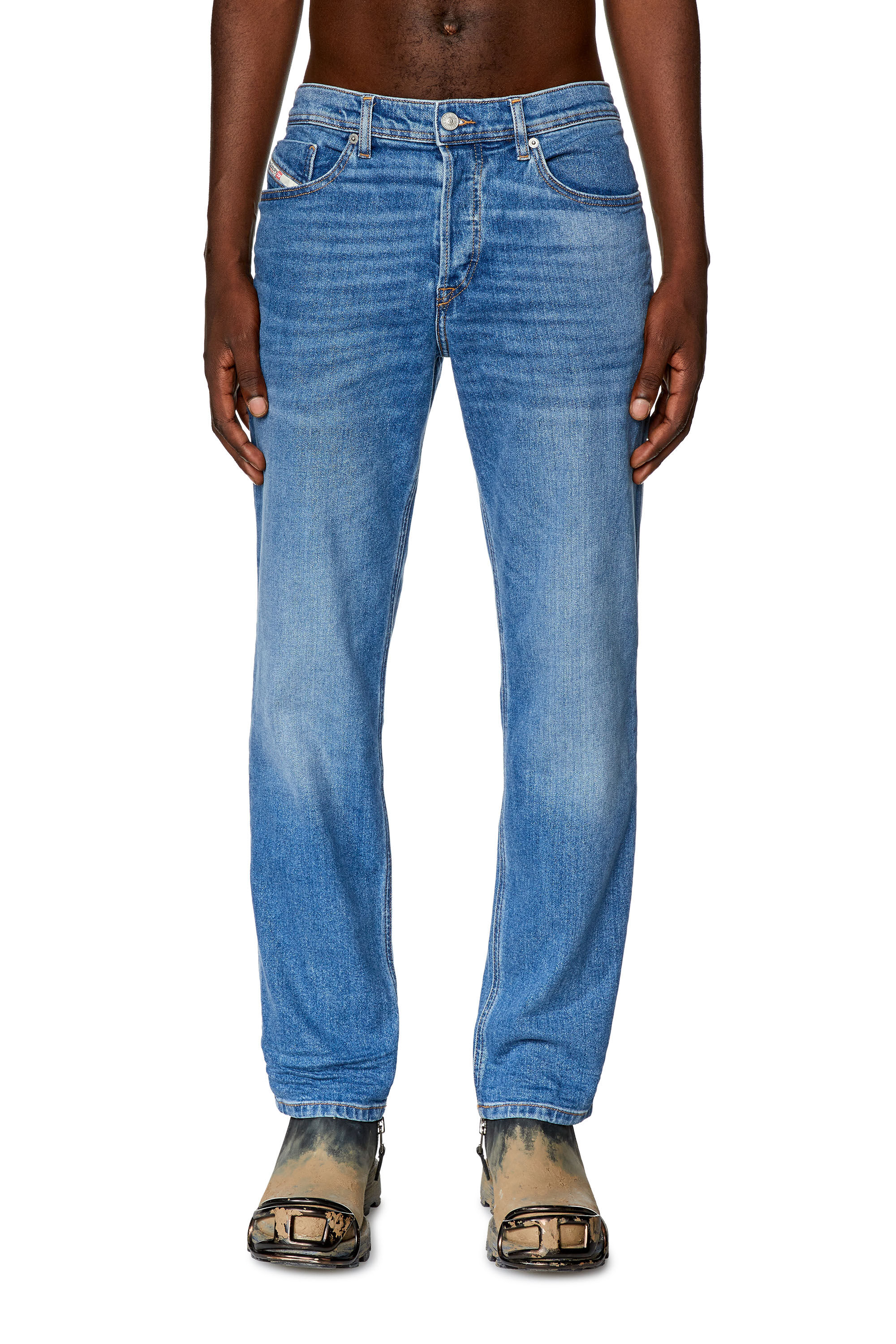 Diesel - Tapered Jeans 2023 D-Finitive 0ENAS, Light Blue - Image 3
