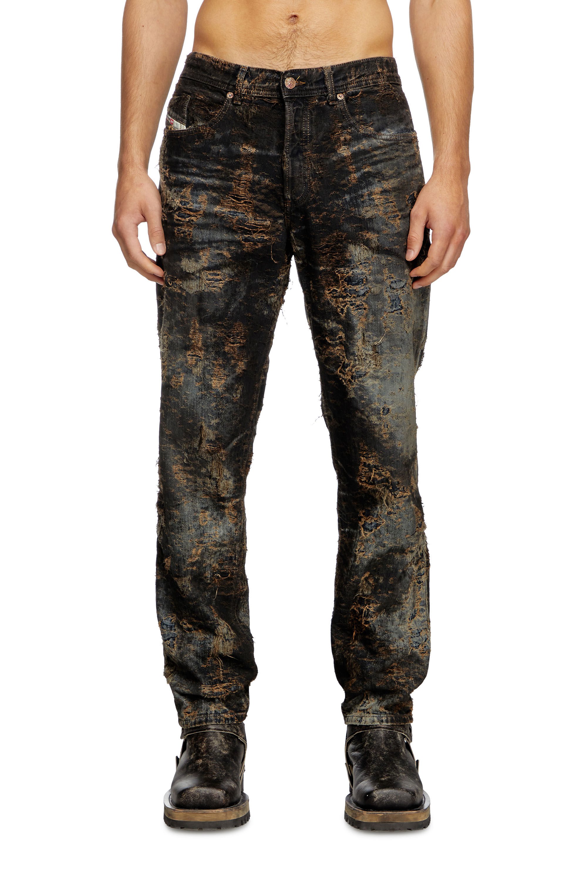 Diesel - Man's Regular Jeans 2023 D-Finitive 0ABCW, Black/Dark grey - 3