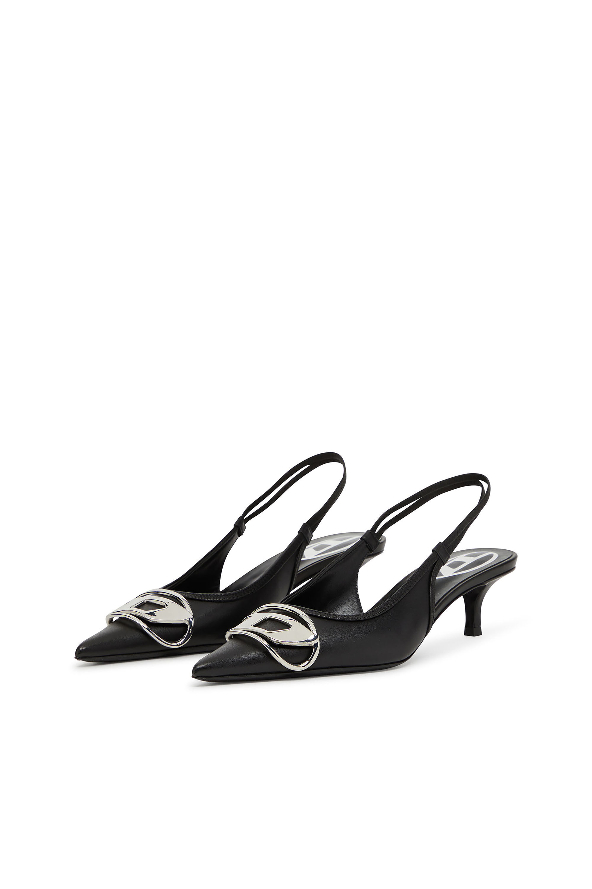 Diesel - D-VENUS SB 40, Woman's Slingback pumps in nappa leather in Black - 7