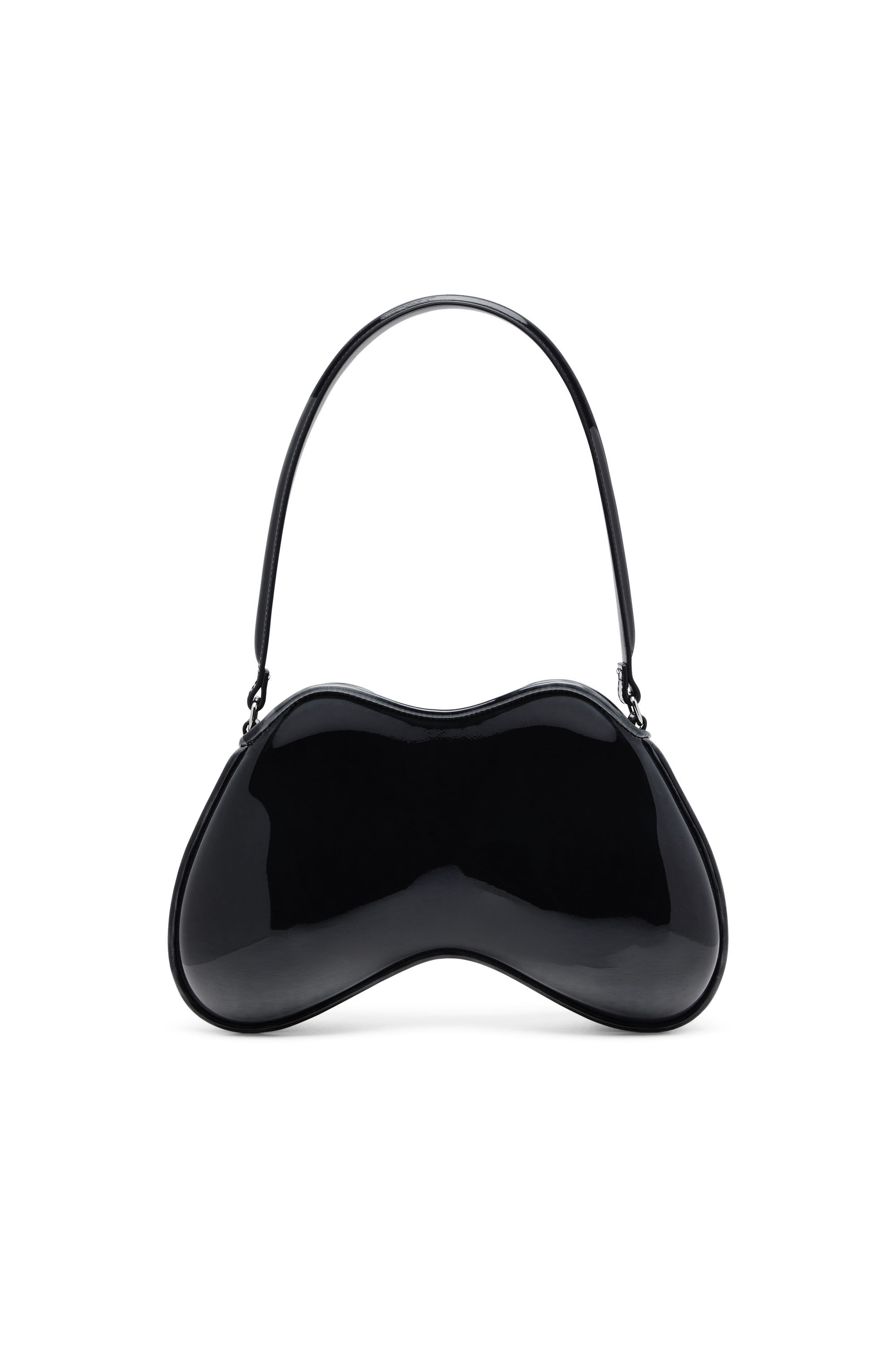 Diesel - DOUBLE-D SHOULDER, Woman's Double-D-Rigid bag in bicolour PU in Black - 3